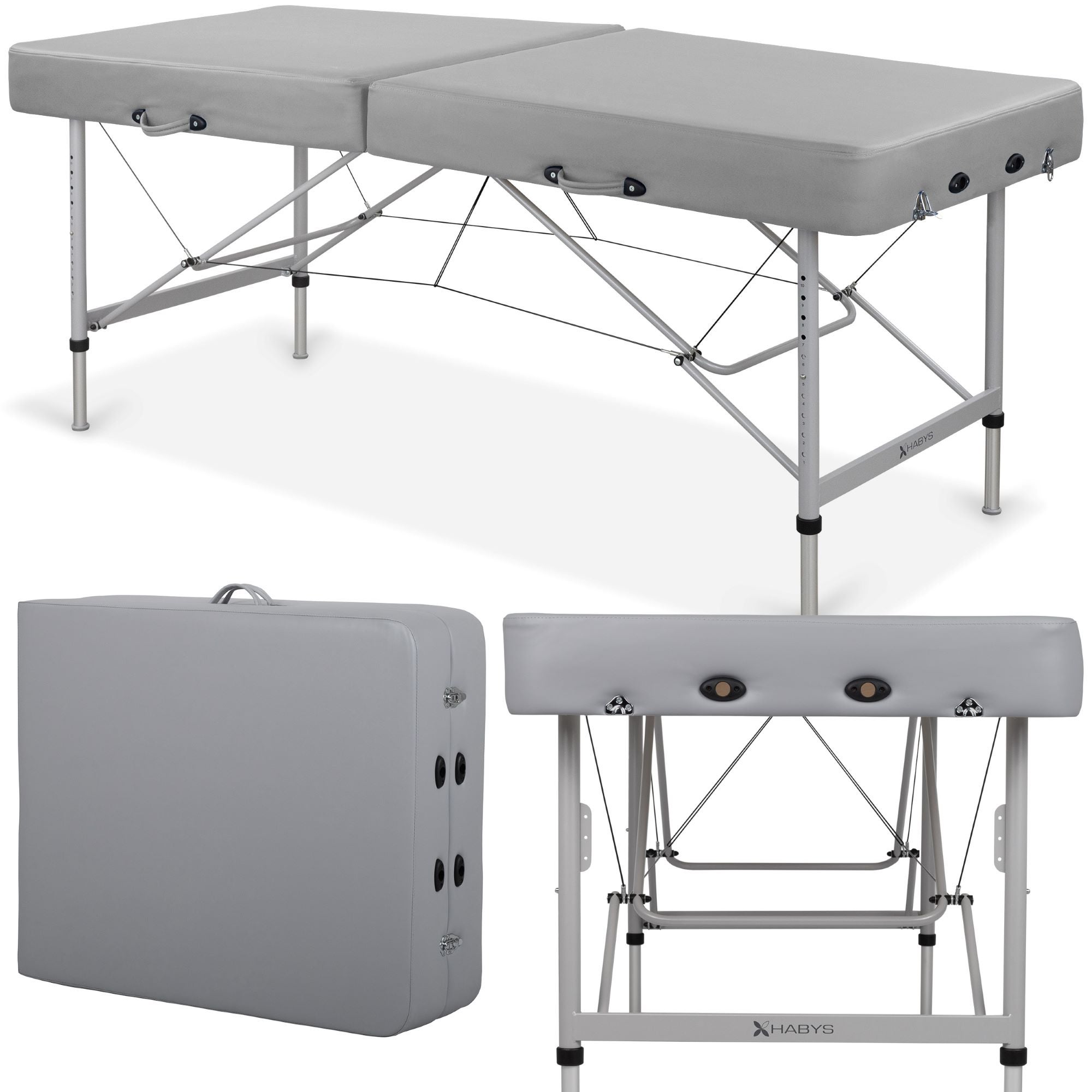 Behandlungsliege klappbar HABYS Cranio Sacral 200 x 80 cm - extra groß Moebel, Tabelle
