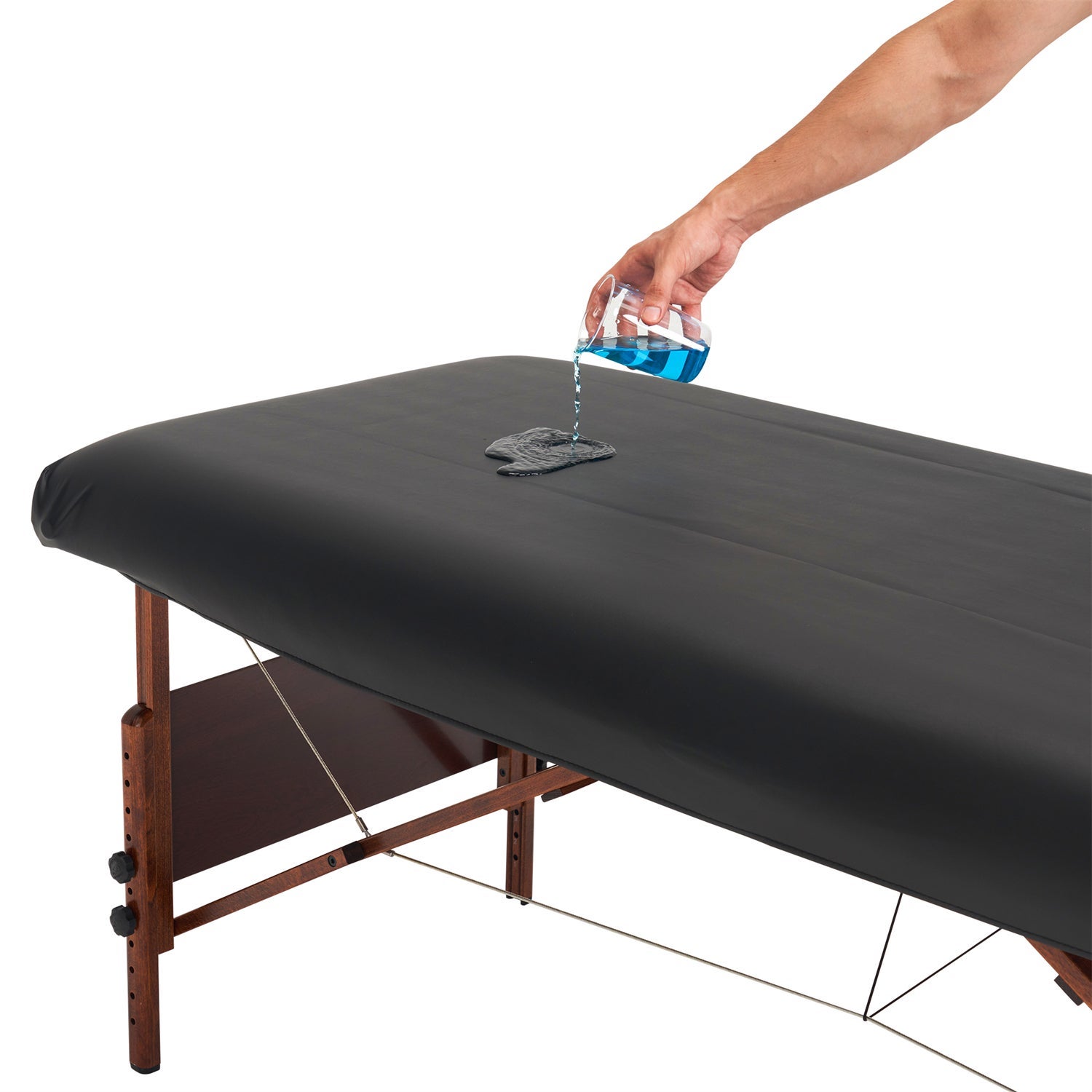 Oil-resistant PU cover for massage table