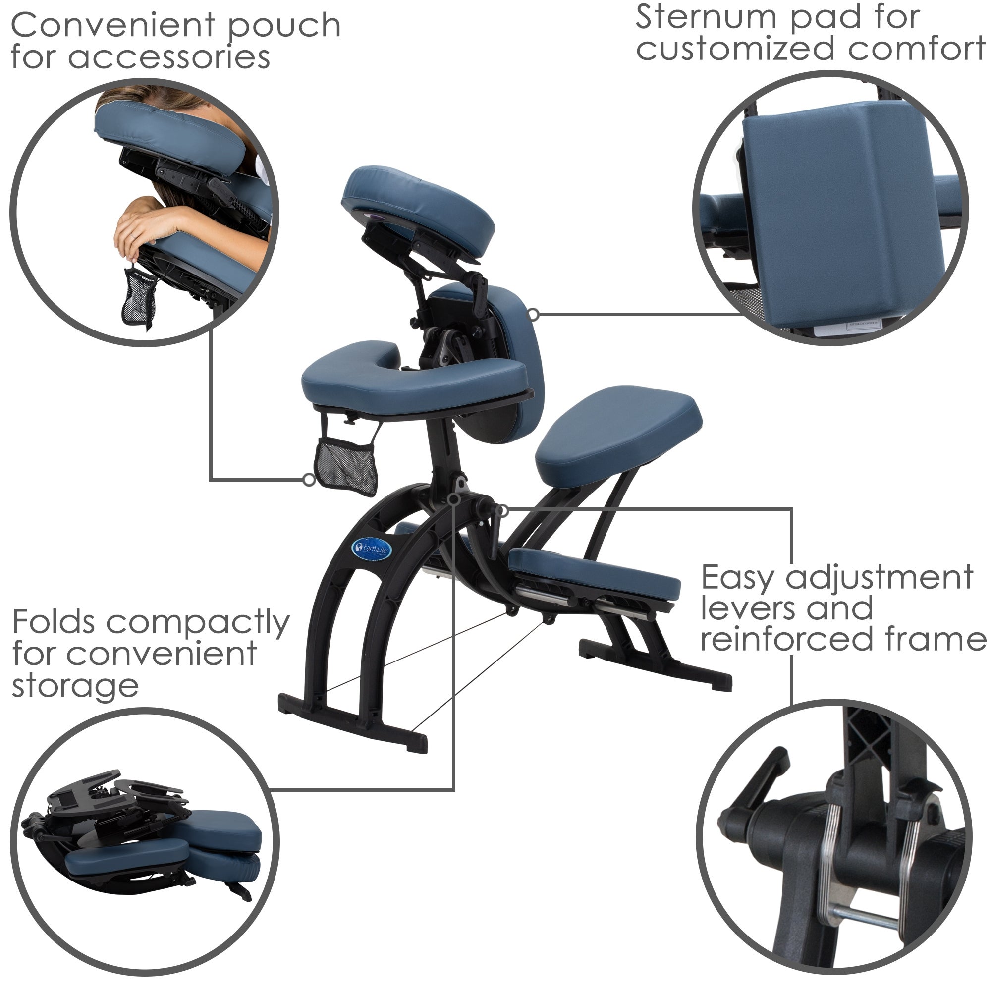 Earthlite Avila II massage chair foldable