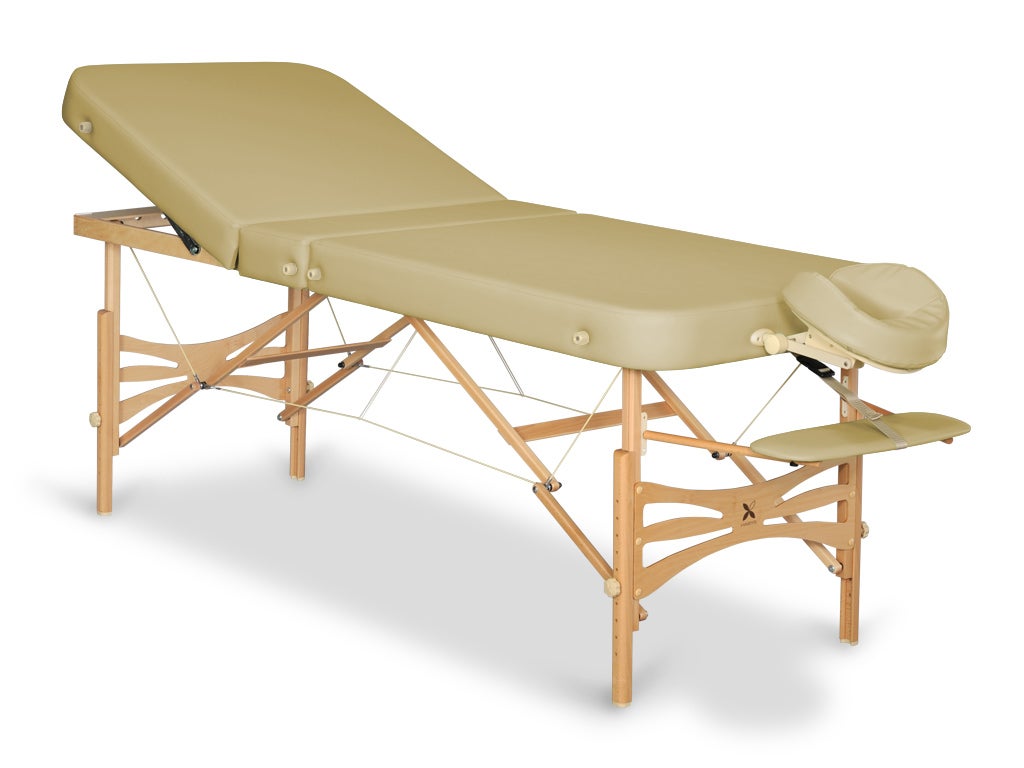 Behandlungsliege-Rueckenlehne-HABYS-Gallo-PLUS-beige Mobile Behandlungsliege Gallo PLUS mit Rückenlehne | 200x76 cm