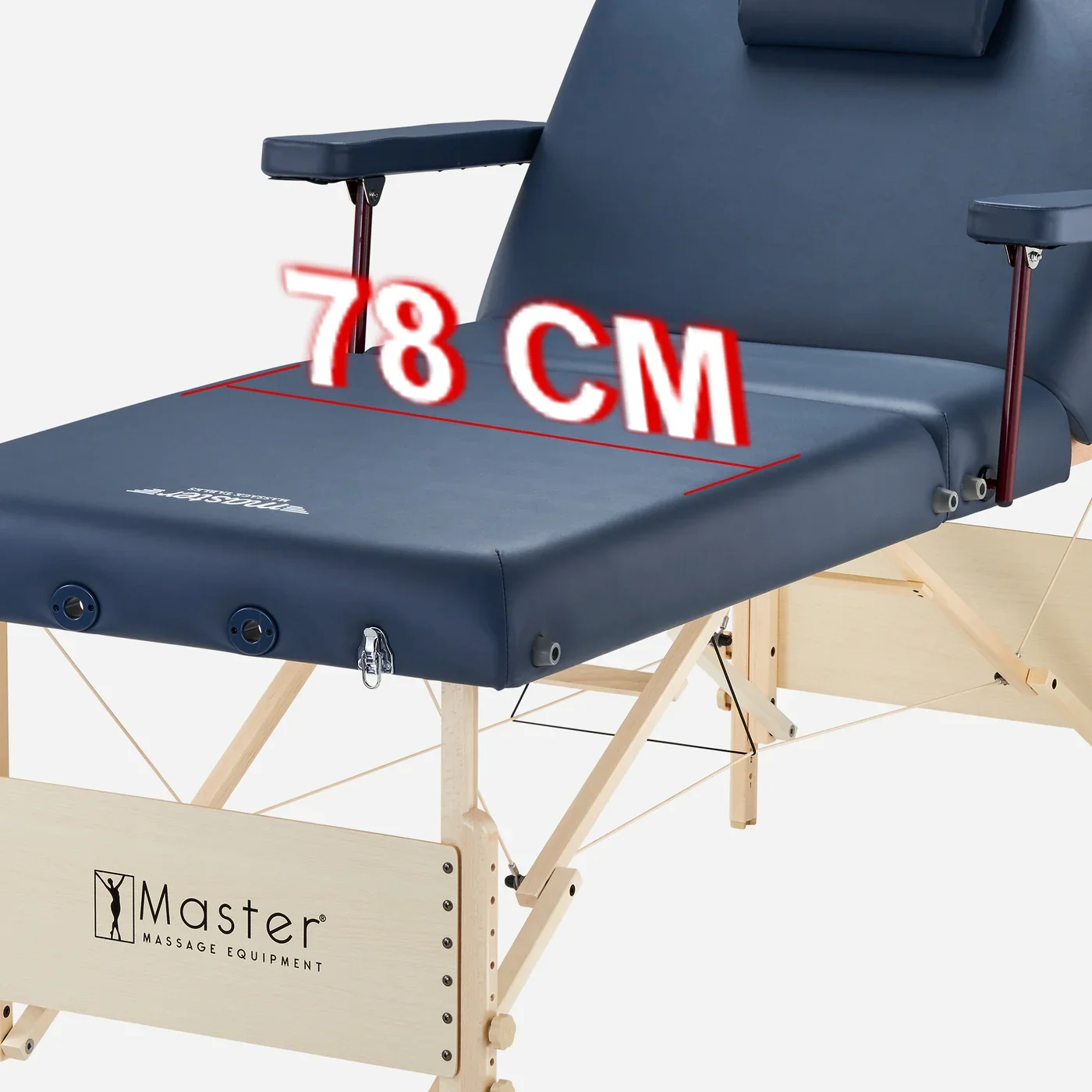 Coronado Salon Portable Massage Table – 76 cm with Adjustable Backrest