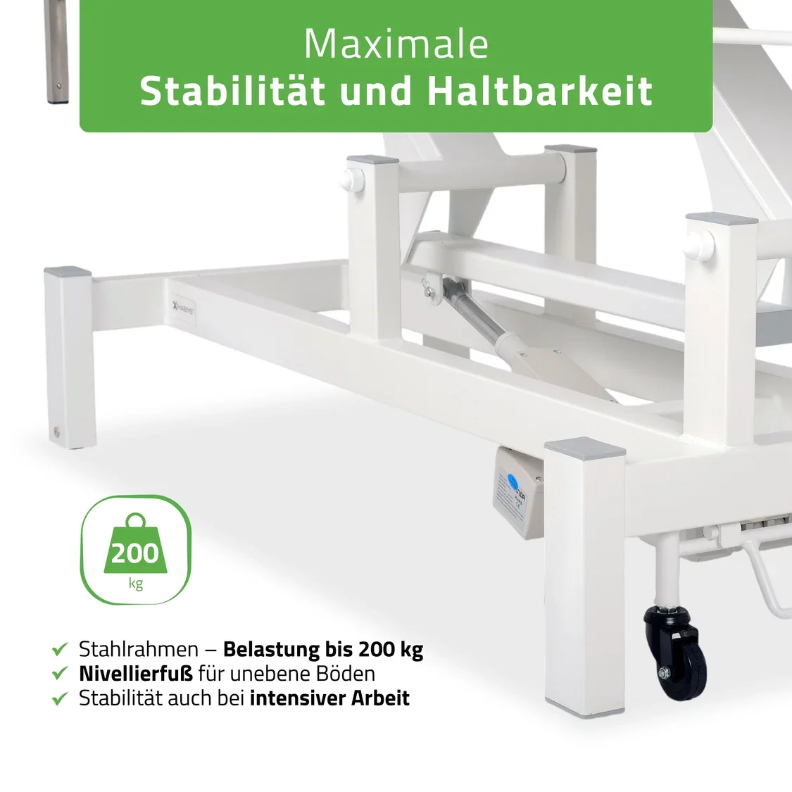 Elektrische Therapieliege FORTIS 5 ERGO plus | 5 Segmente | Hand- & Fußsteuerung