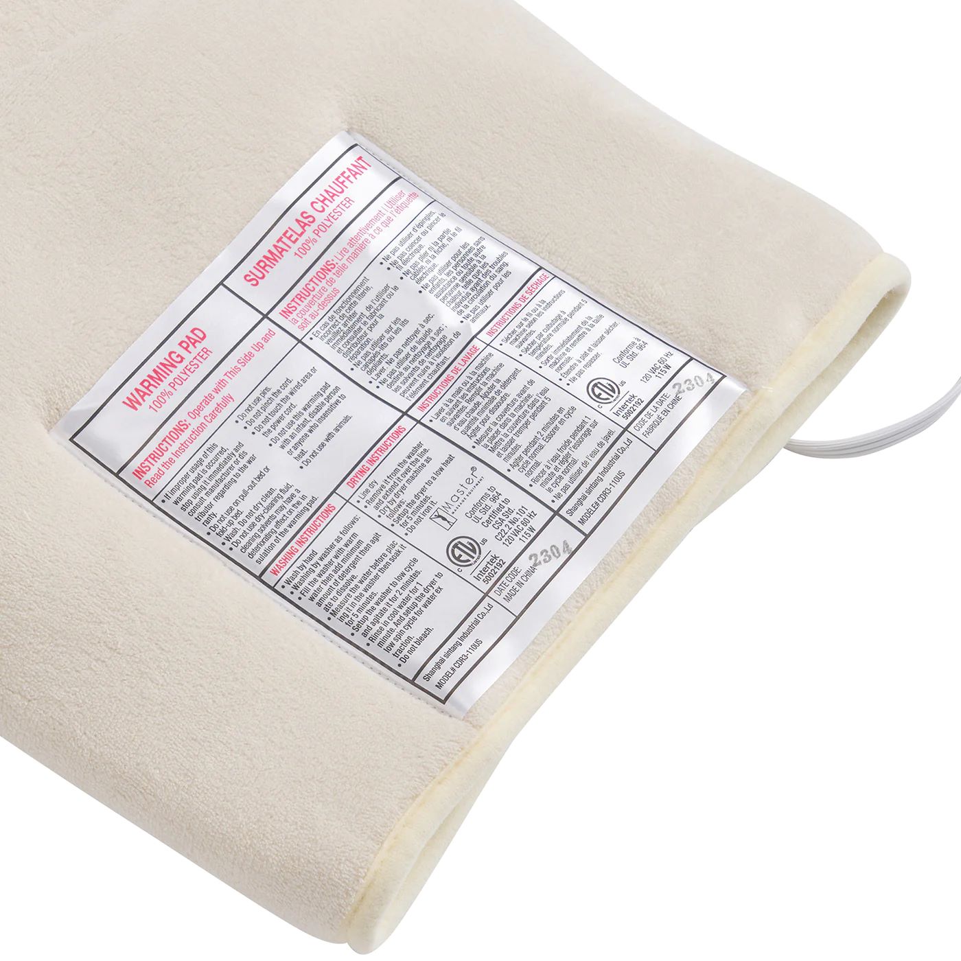 Luxurious heat topper - electric cover for the massage table | machine washable