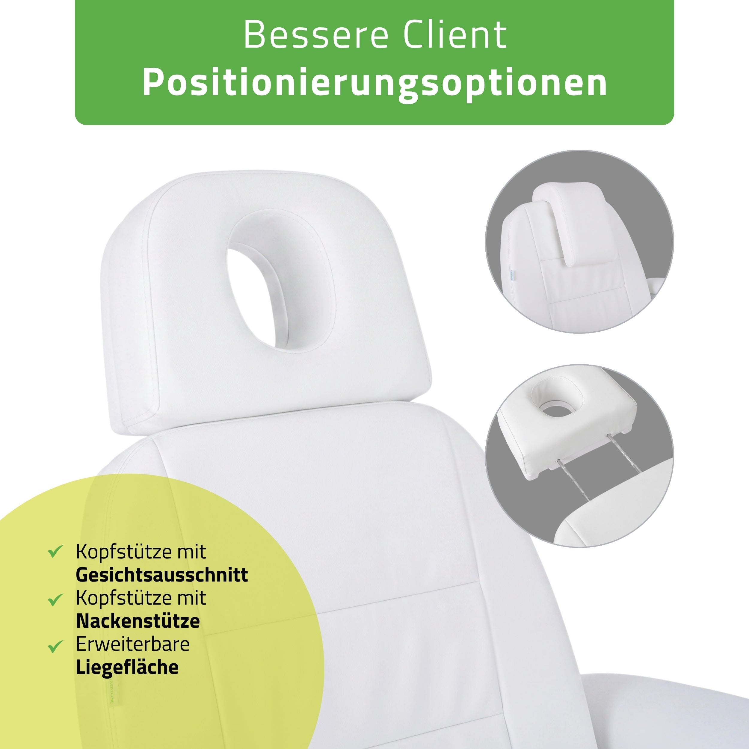 HABYS Velora PRO 4 – elektrischer Kosmetikstuhl mit 4 Motoren & Tilt
