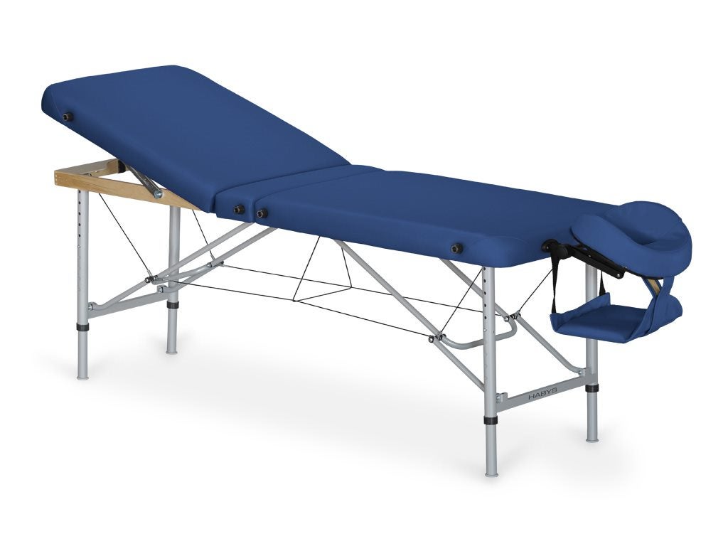 HABYS-AERO-PLUS-Massagetisch-klappbar-mit-Ruecklehne-blau AERO PLUS mit Rückenlehne - Individual Series