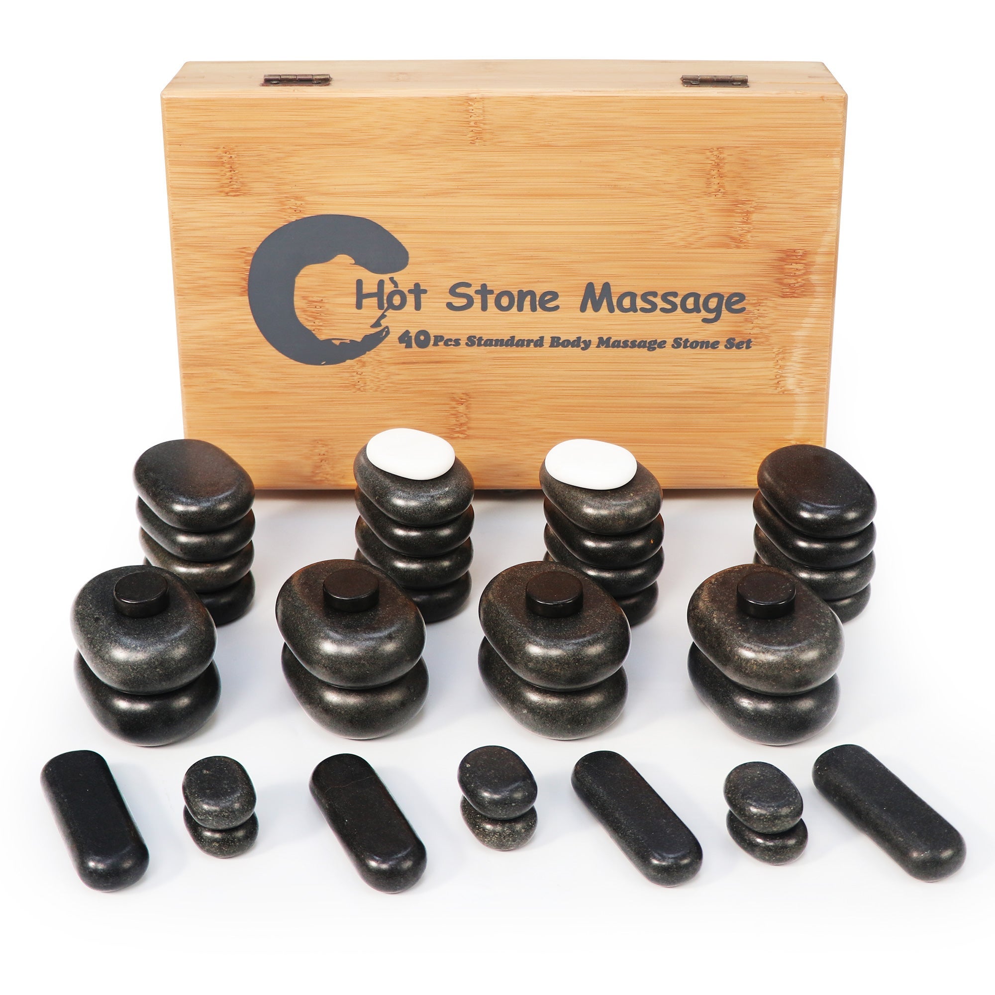 Hot Stones Set - 40 massage stones