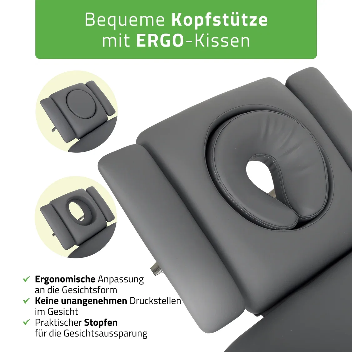 Elektrische Therapieliege FORTIS 5 ERGO plus | 5 Segmente | Hand- & Fußsteuerung