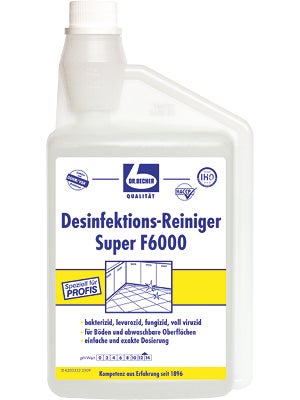 Desinfektions- Reiniger super F6000 mit Dosierkappe, 1 Liter