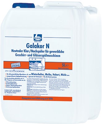 Galakor N Klar-/Nachspüler für gewerbliche Geschirrspülmaschinen 5 Liter