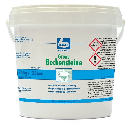 Grüne Beckensteine 35 Stk.