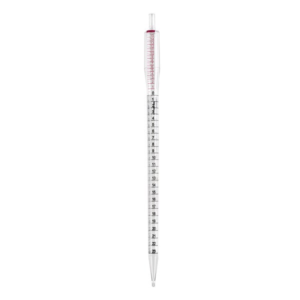 594525 – Serologische Pipette 25 ml mit Reservoir, gelber Musterkarton mit 10 Stk.