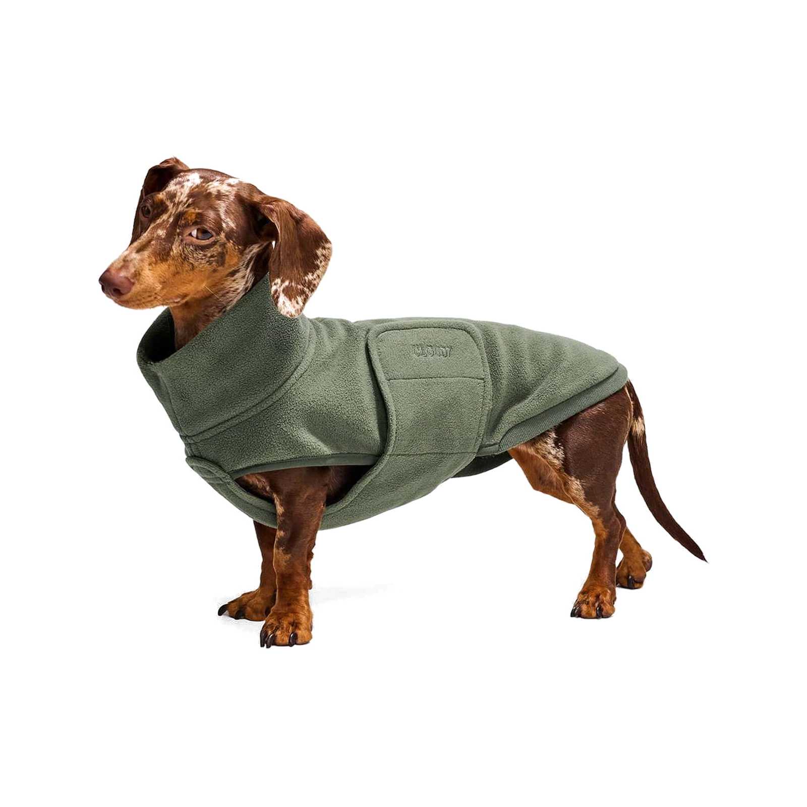 Hundepullover Dackel Derby 2.0 Soft Fleece Khaki