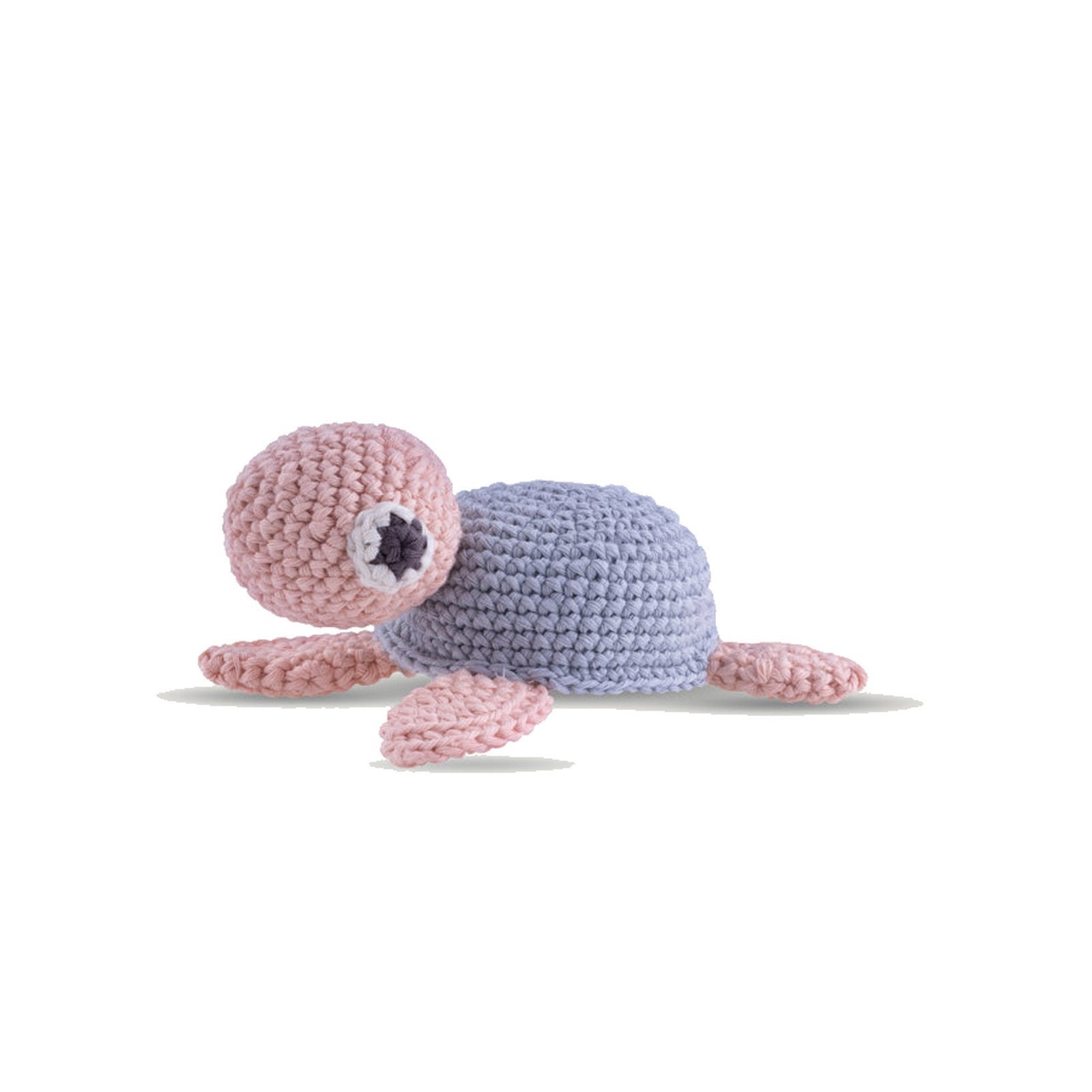 Cat Toy Mr. Turtle Light Grey Salmon
