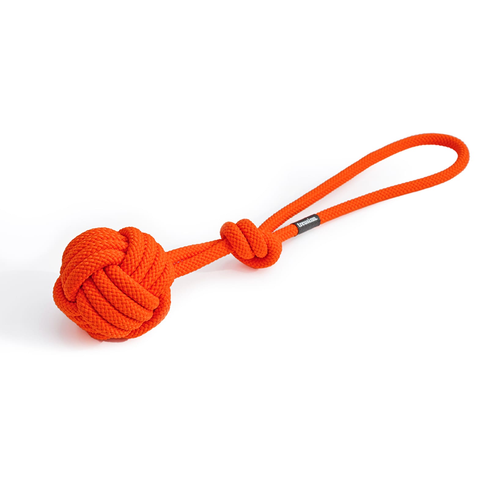 Seilball mit Schlaufe in Orange