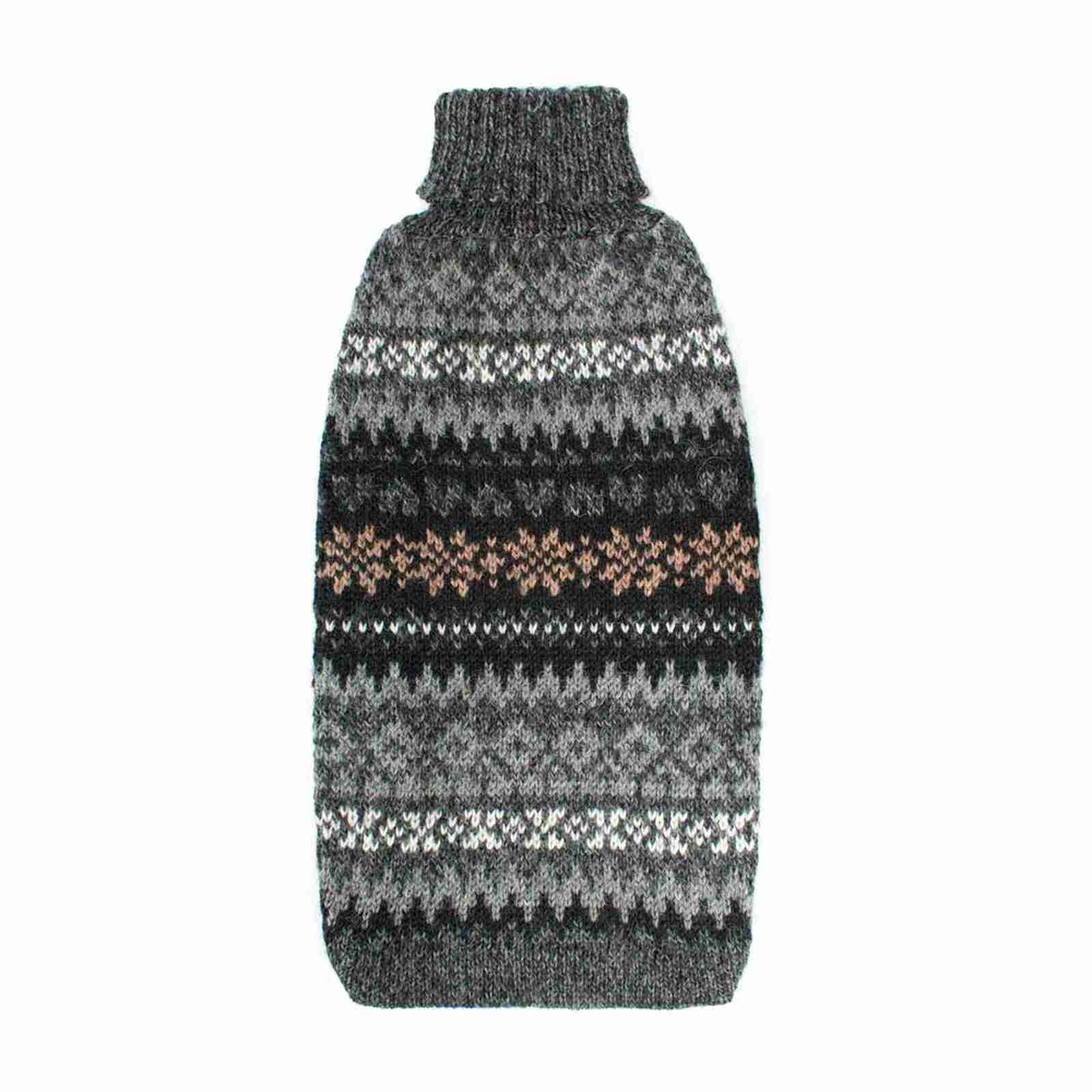 Alpaka Pullover Fall Medley Charcoal von Alqo Wasi