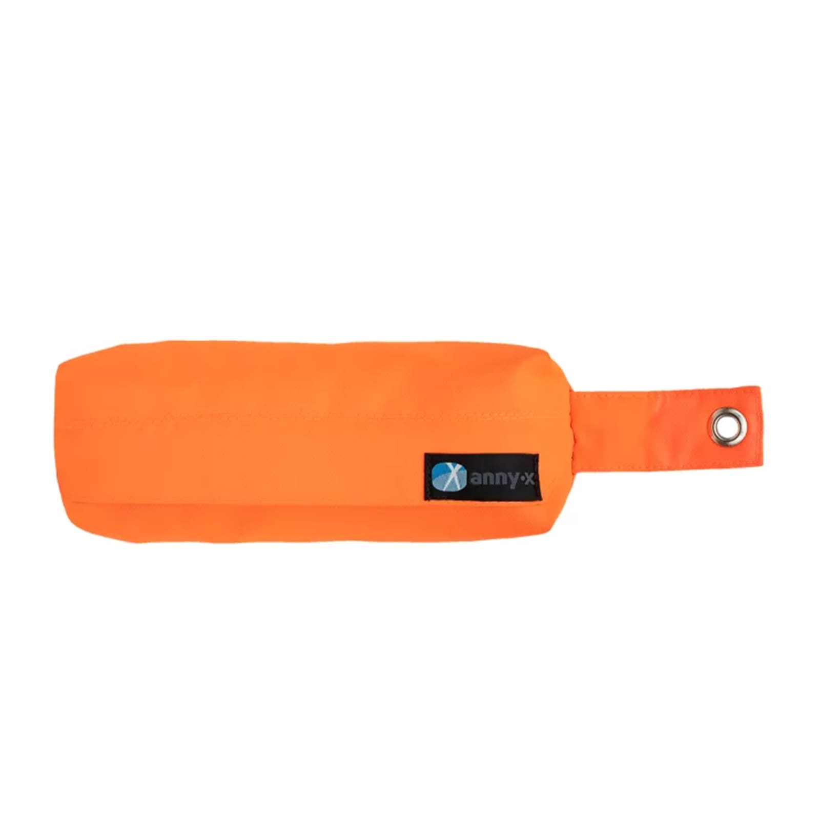 Orangener Futterbeutel mit Schlaufe und Öse