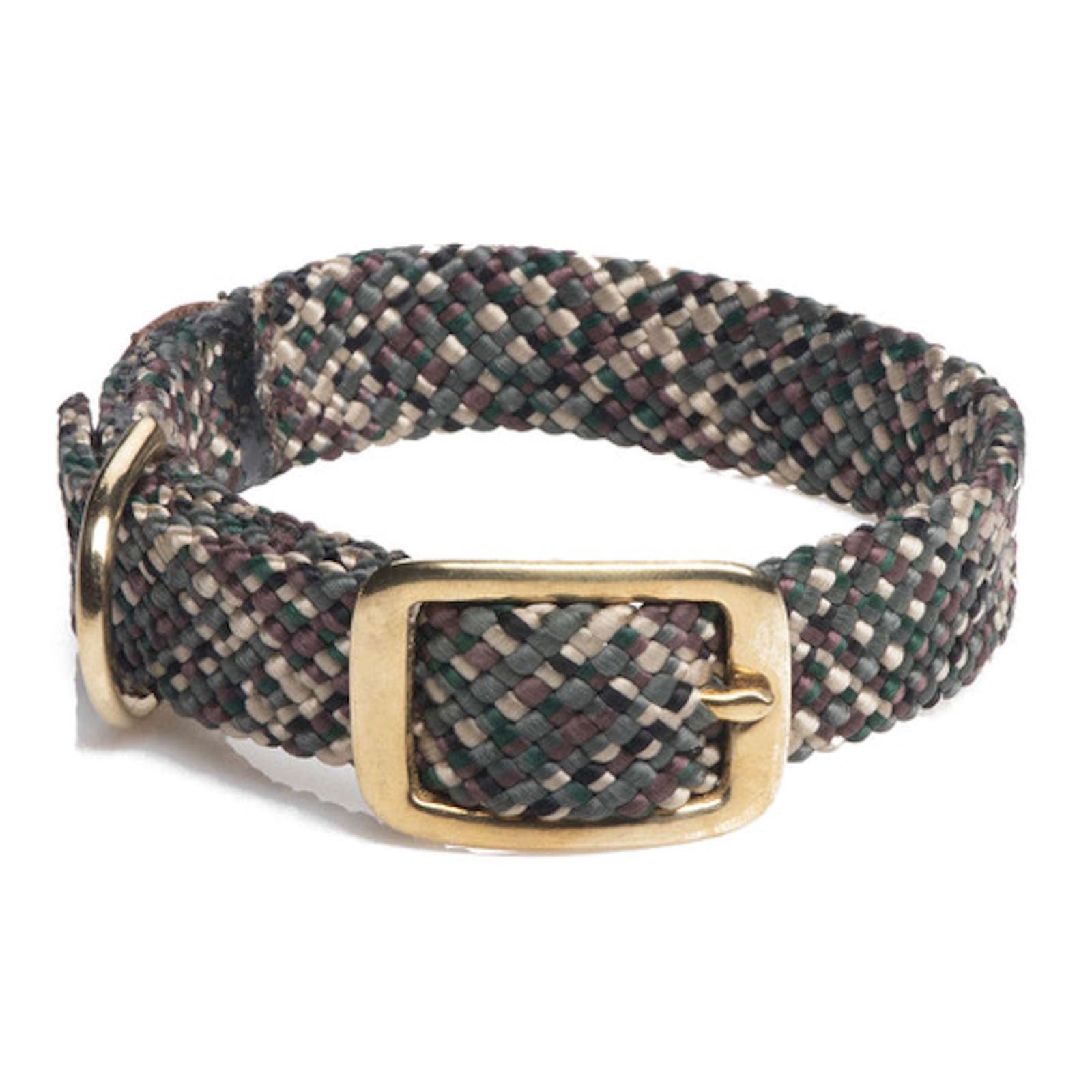 Camouflage Halsband mit goldener Metallschnalle