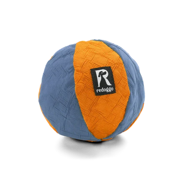Großer und kleiner Ball für Hunde in Blau und Orange