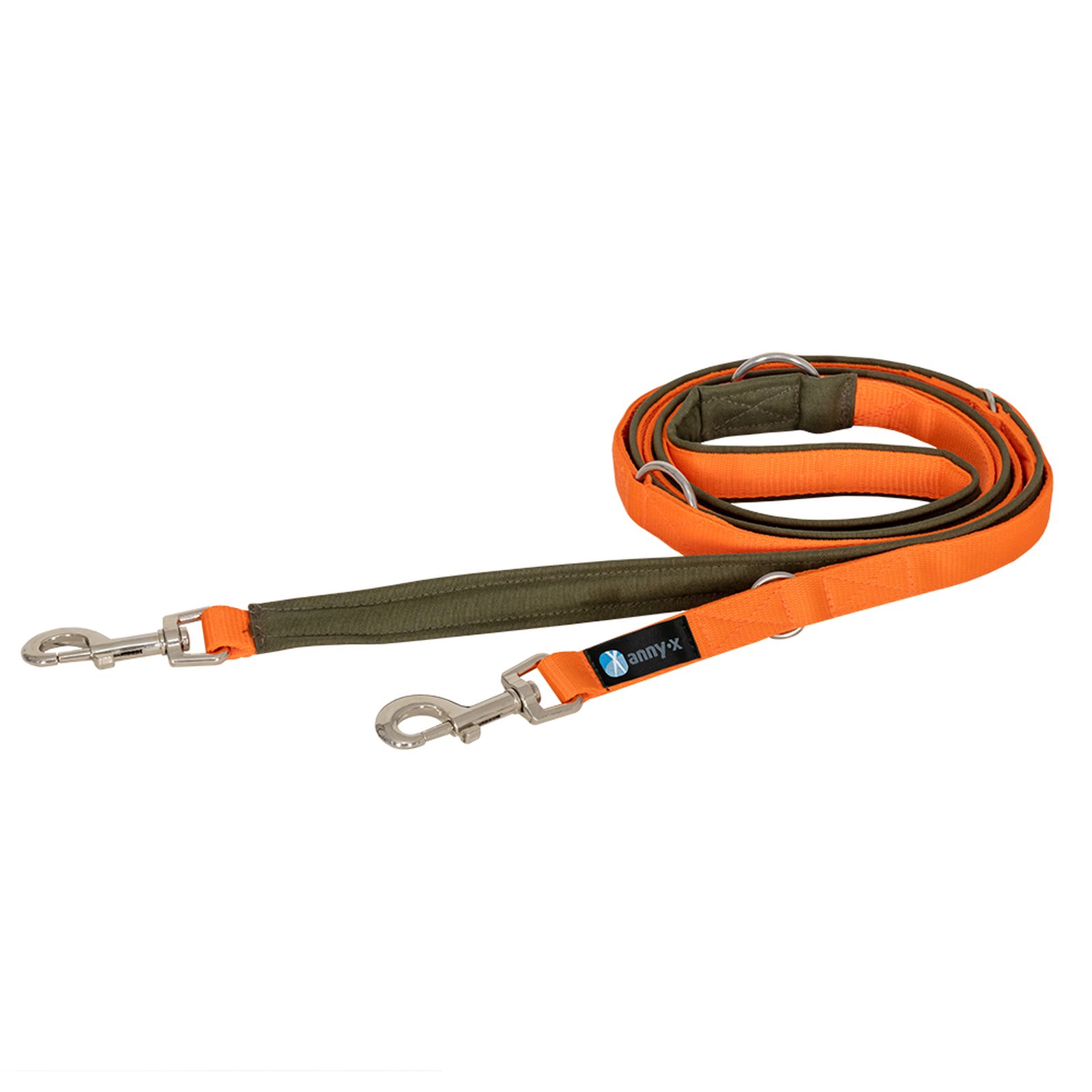 Führleine Bolt Fun Oliv / Orange
