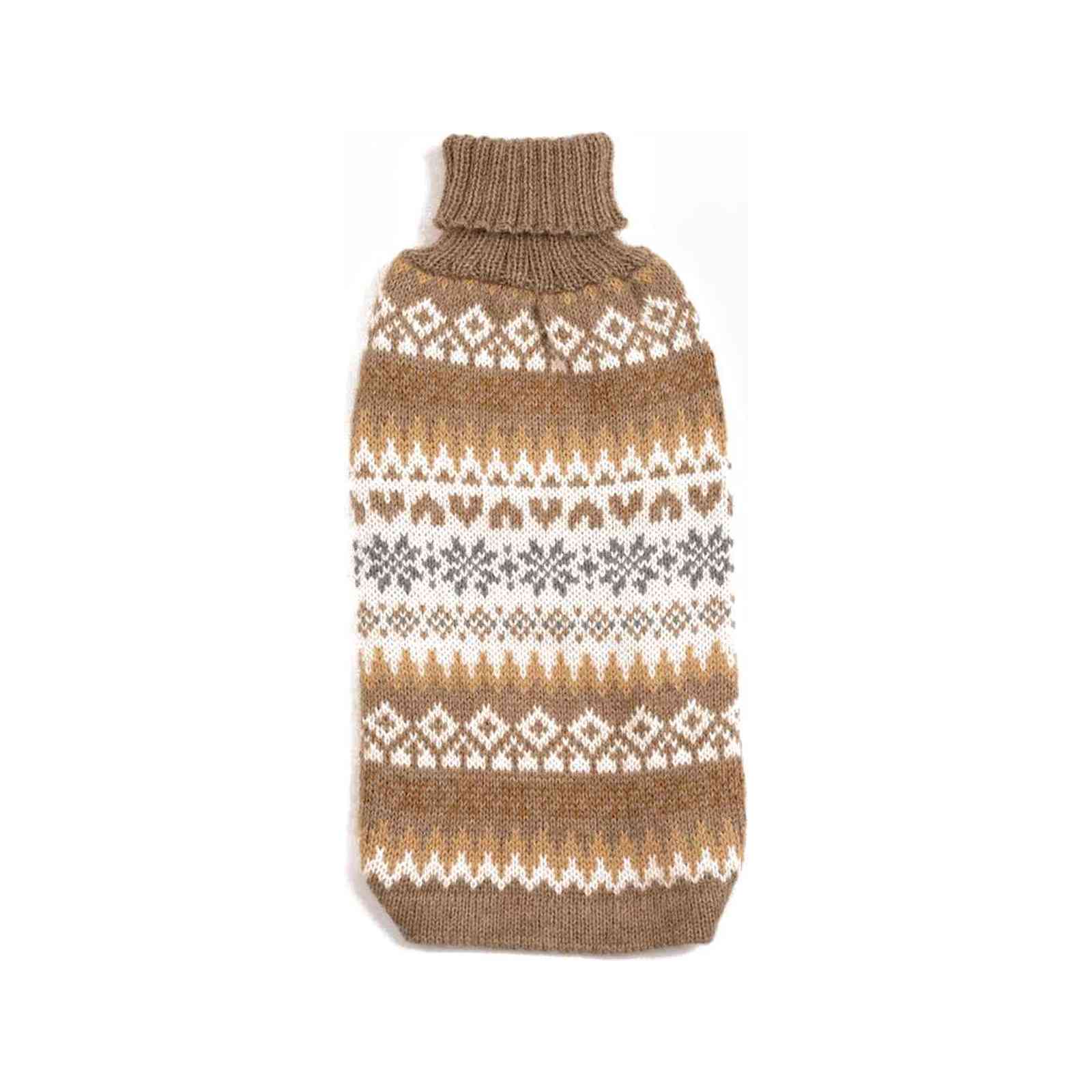 Alpaka Pullover Fall Medley Toasted Almond von Alqo Wasi