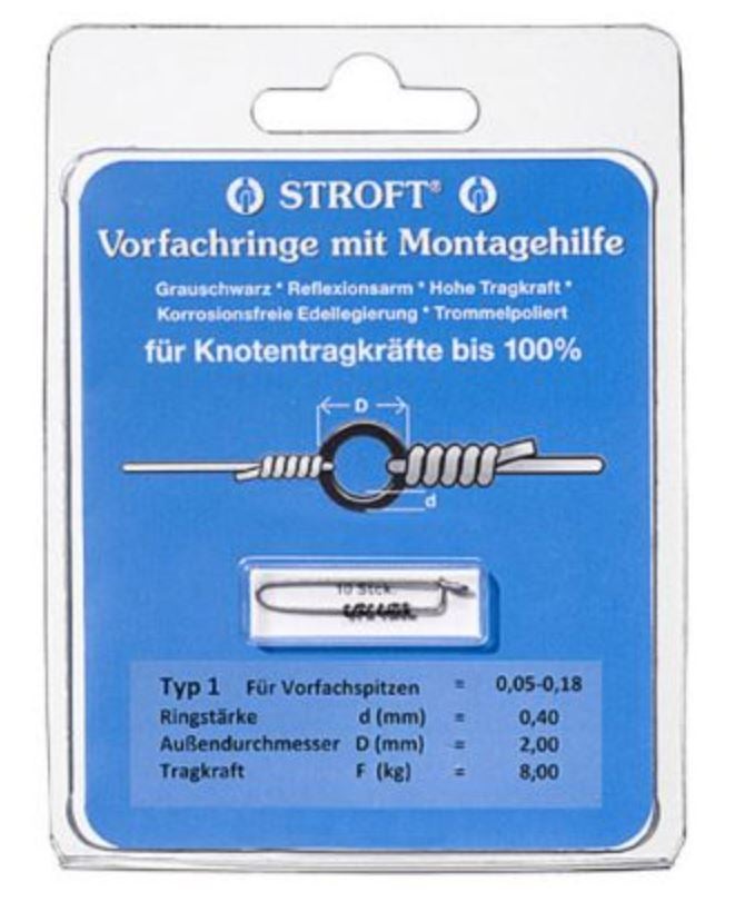 STROFT Vorfachringe mit Montagehilfe