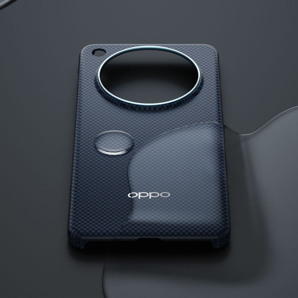 Oppo Find X8 Aramid Fiber case met magnetische ring zwart