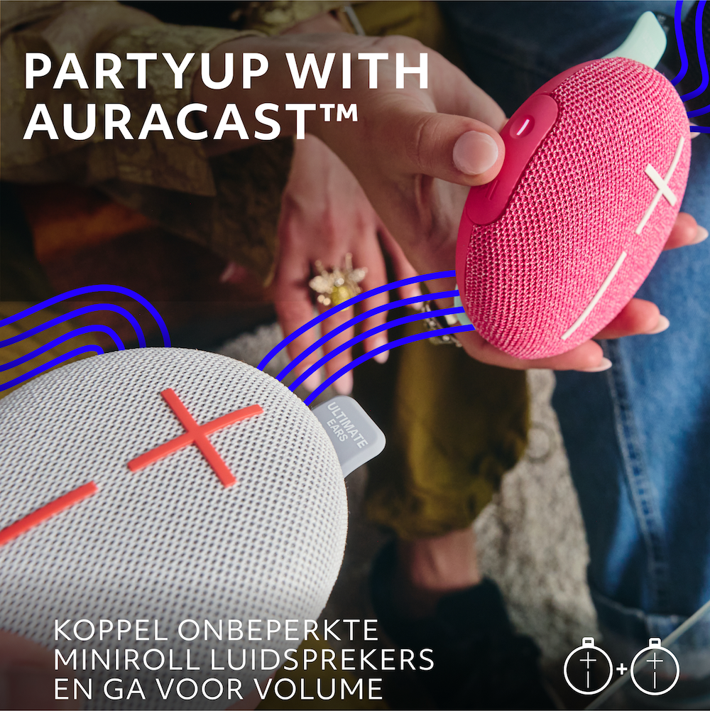 Ultimate Ears Miniroll bluetooth speaker grijs