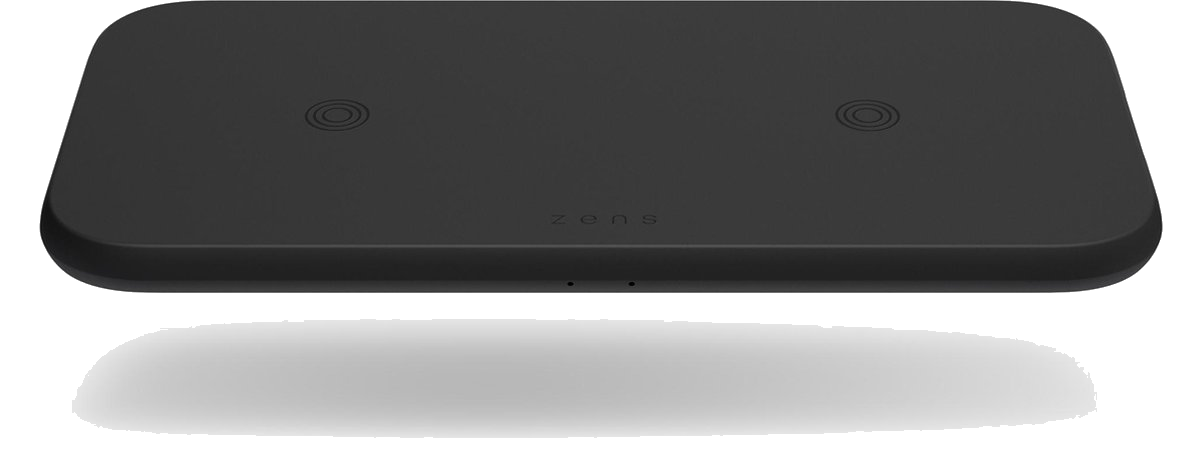 Zens Dual fast draadloze oplader zwart (2x 10W)