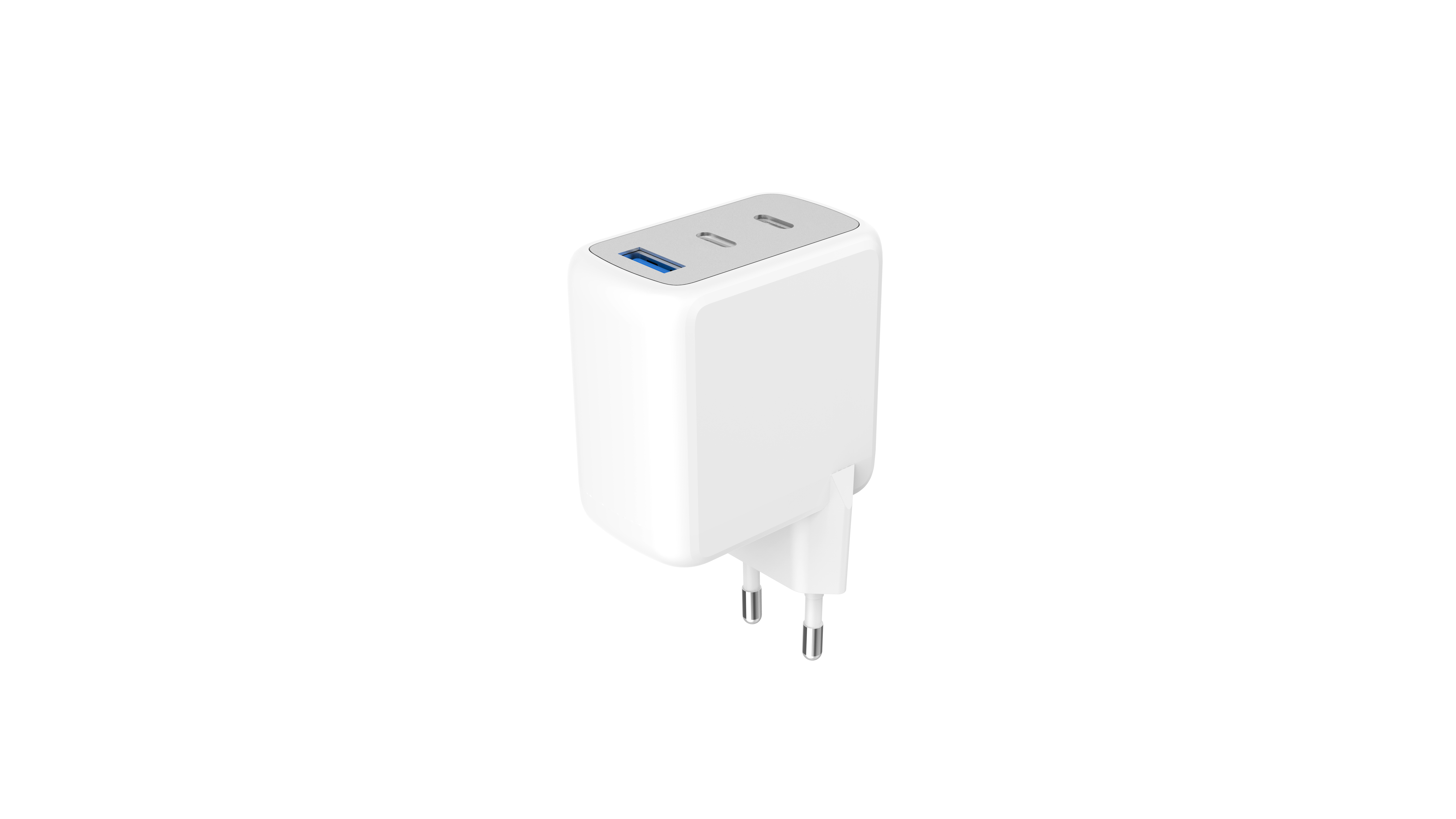 BeHello Oplader 65W GaN met 3 poorten (USB-C en USB-A) wit