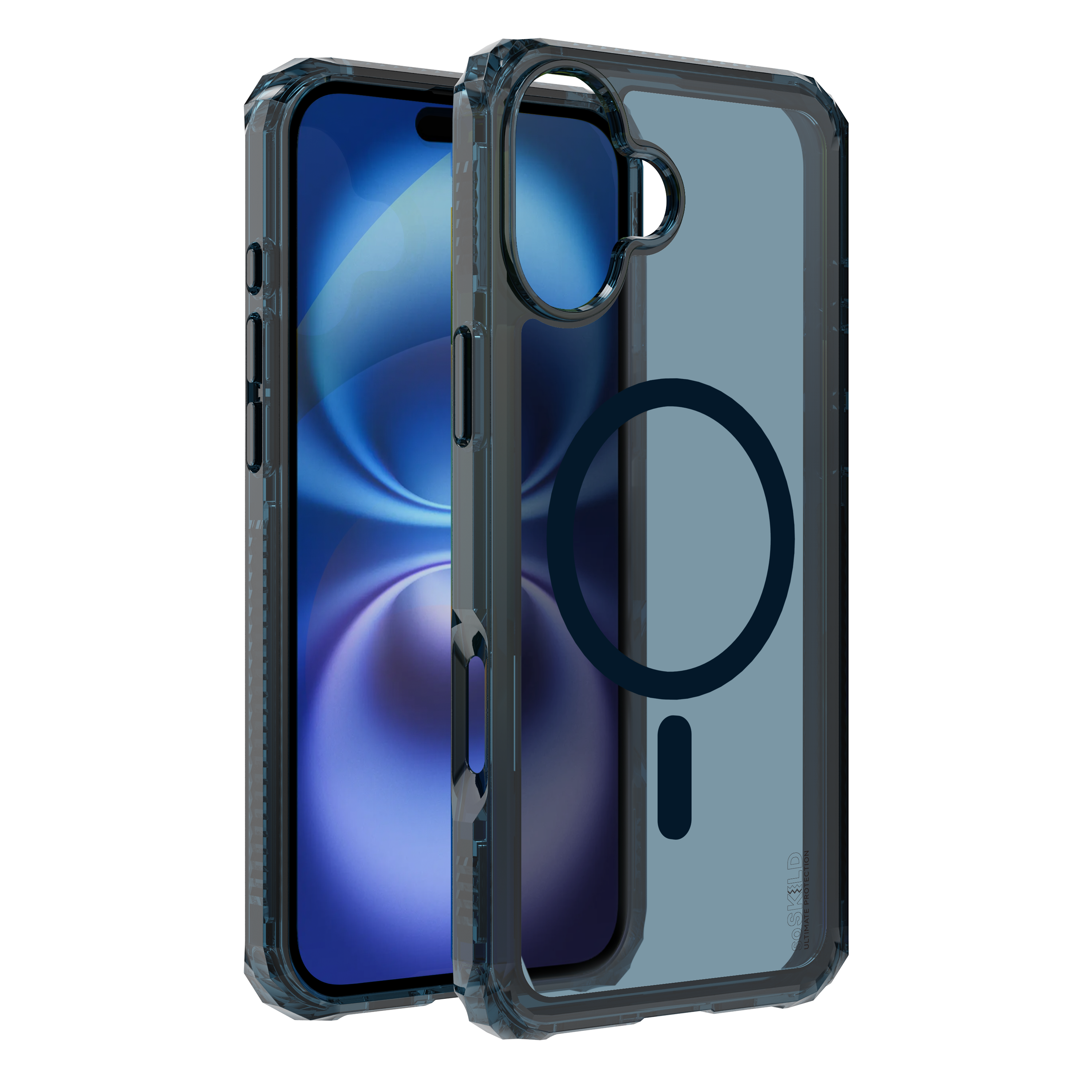 SoSkild iPhone 16 Plus Defend heavy impact case met magnetische ring grijs