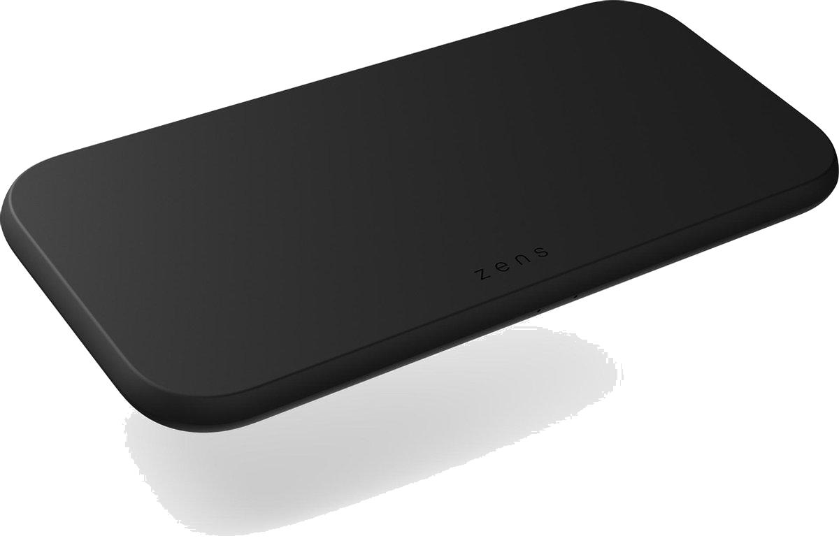 Zens Dual fast draadloze oplader zwart (2x 10W)
