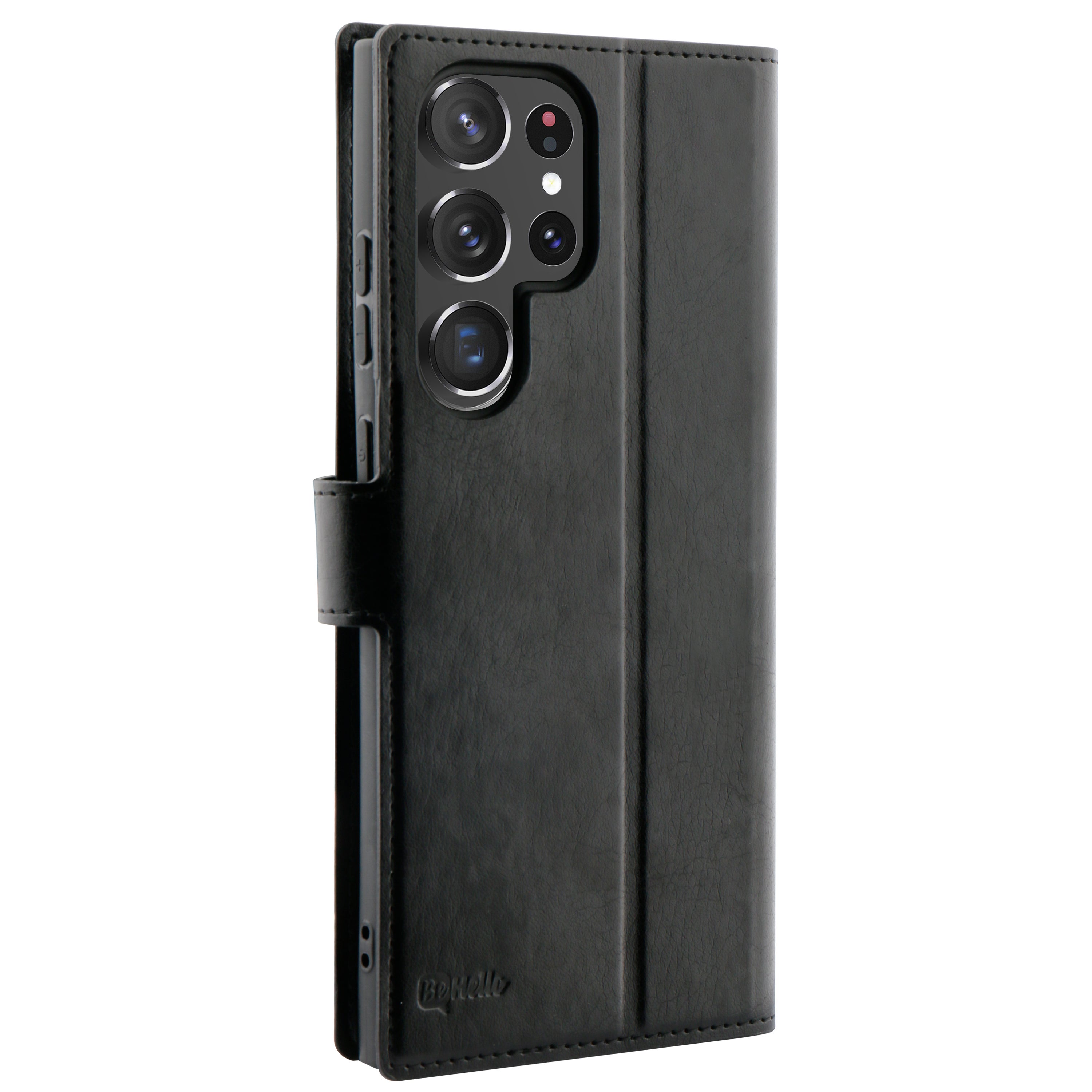 BeHello Samsung Galaxy S23 Ultra Gel wallet case zwart