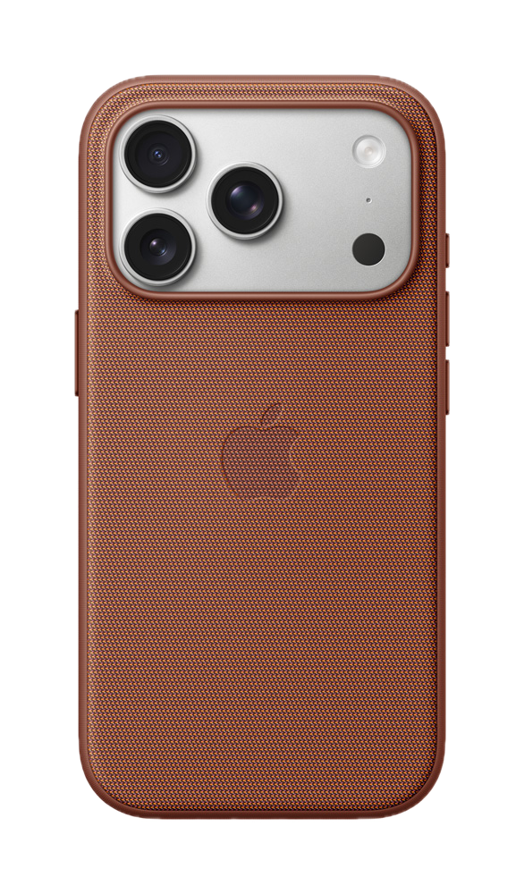 Apple iPhone 17 Pro TechWoven case met MagSafe siennabruin