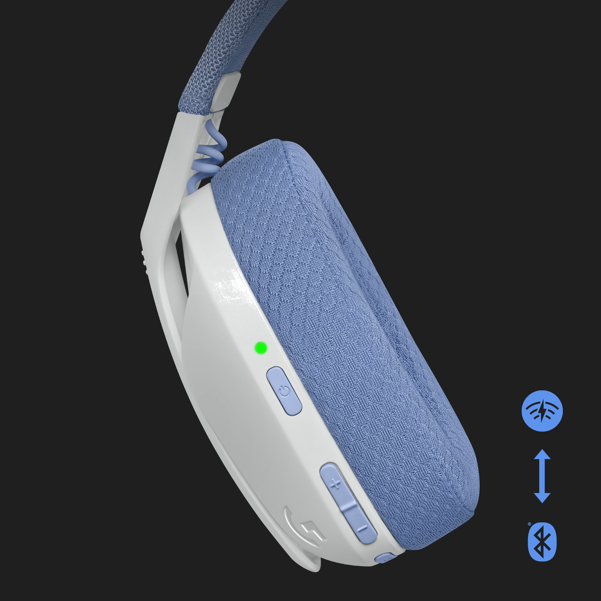 Logitech G G435 draadloze gaming headset blauw/wit