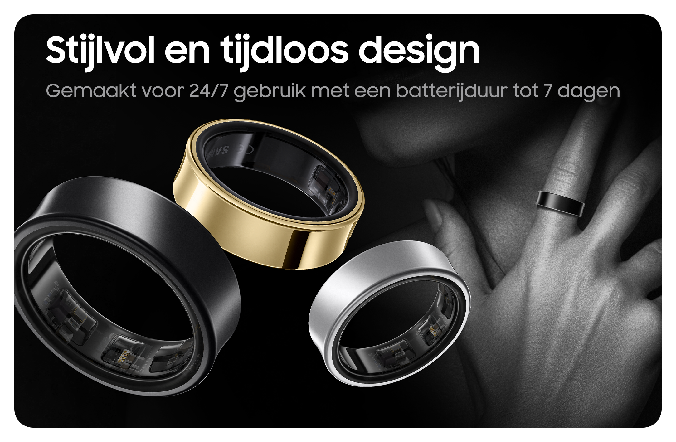 Samsung Galaxy Ring maat 13 titanium black