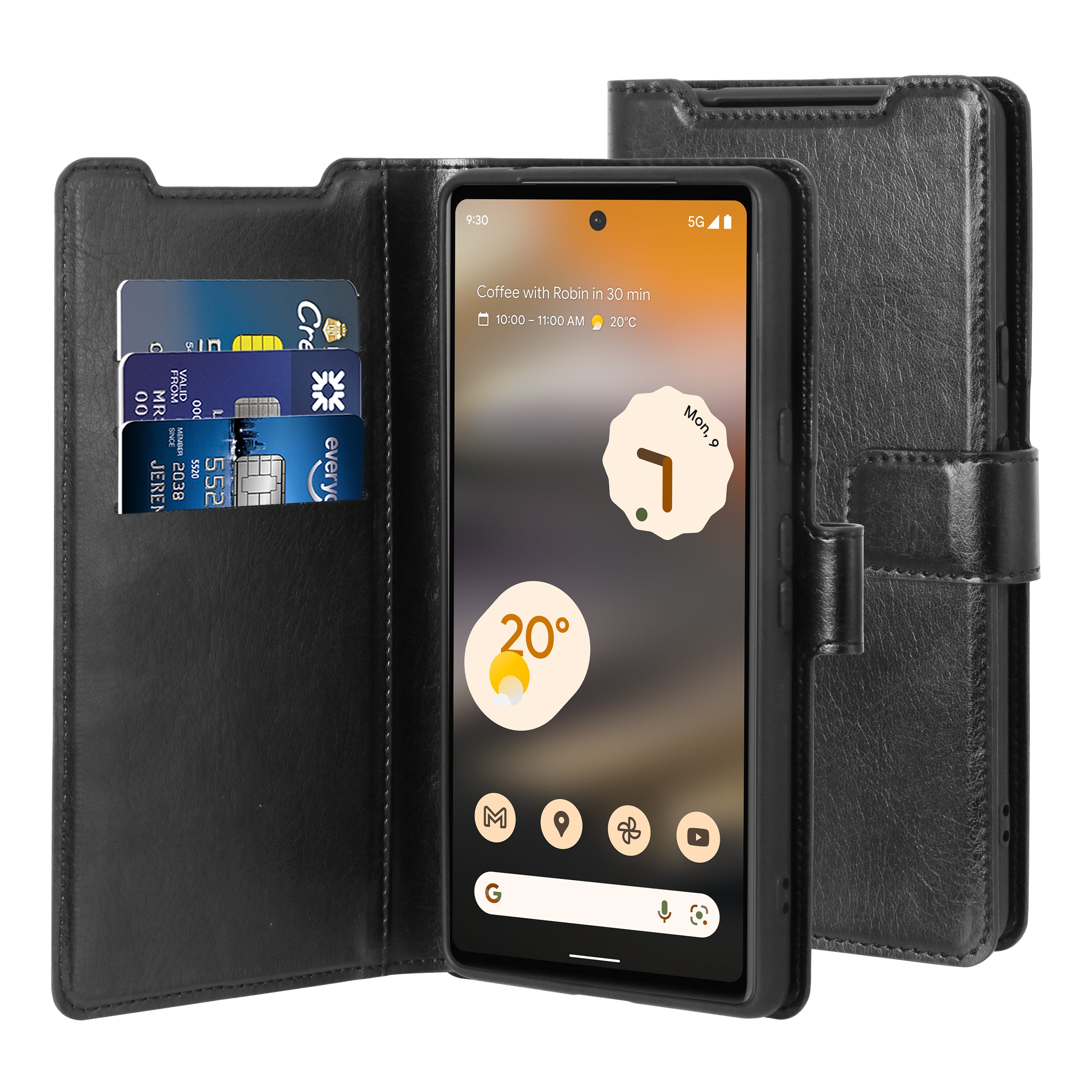 BeHello Google Pixel 7A Gel wallet case zwart