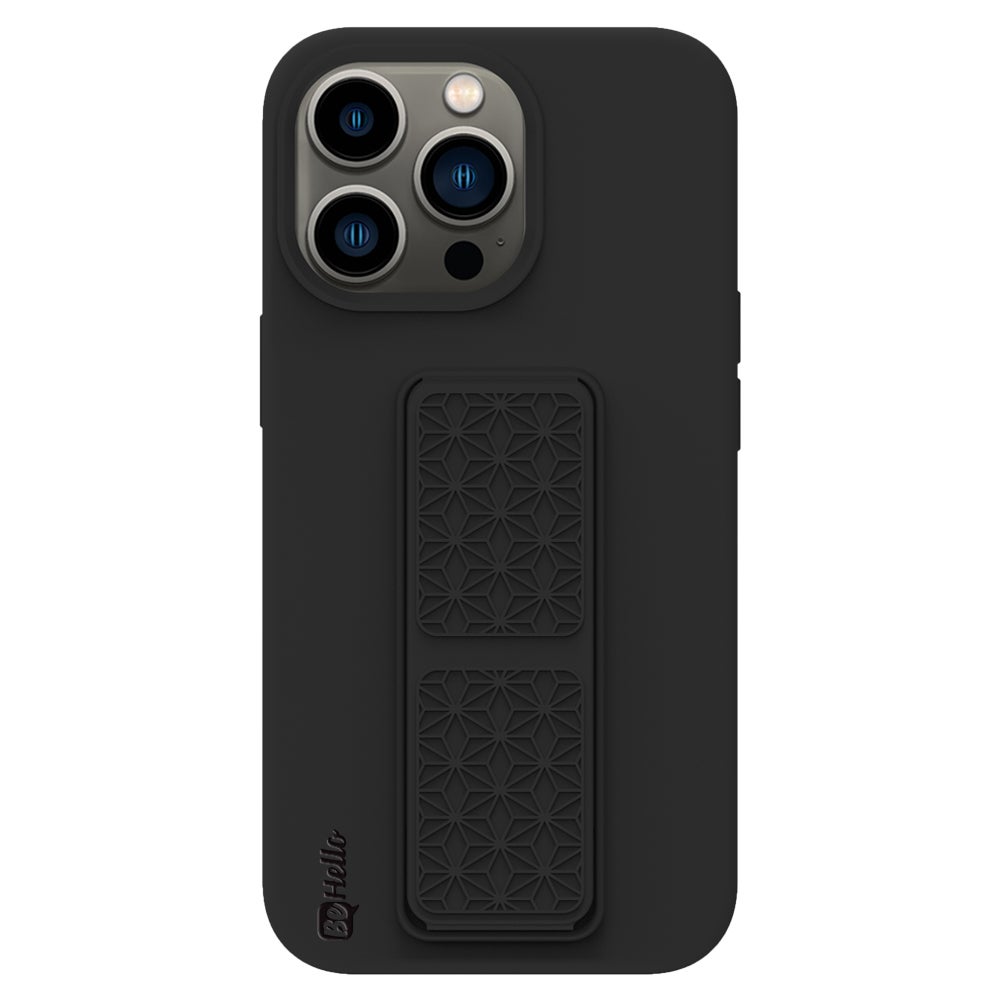 BeHello iPhone 14 Pro Soft touch strap case zwart