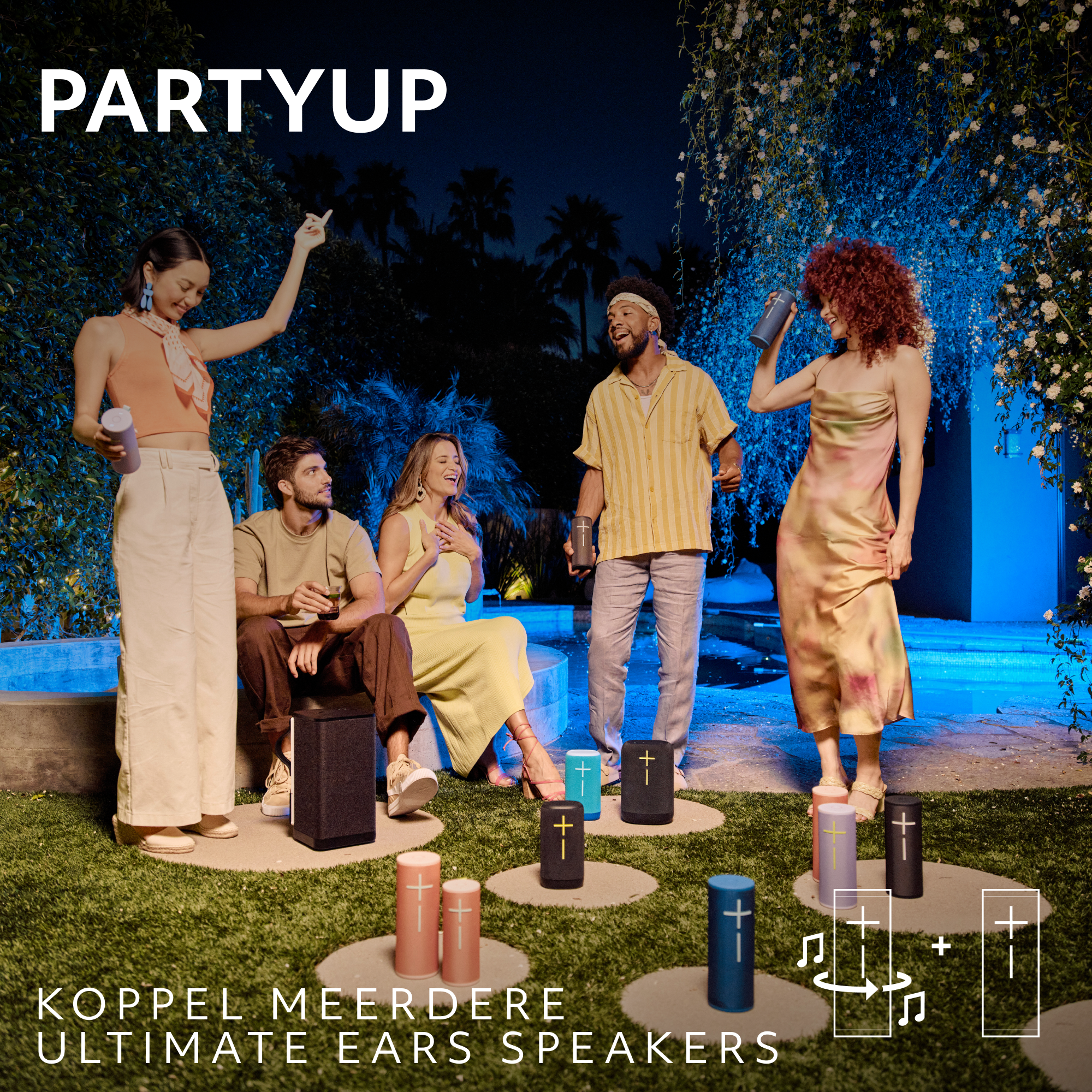 Ultimate Ears Megaboom 4 bluetooth speaker roze