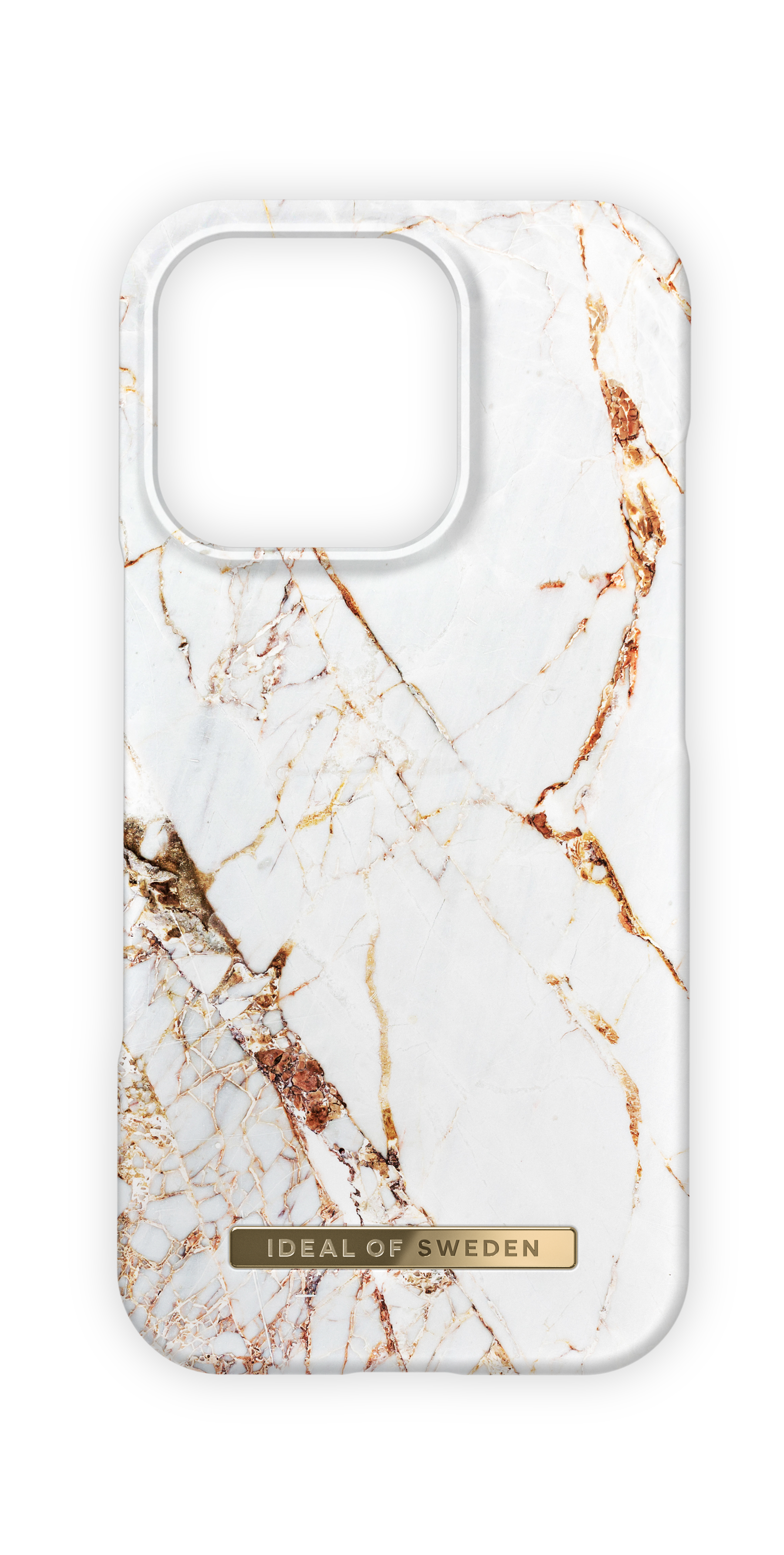 iDeal of Sweden iPhone 16 Pro Max Fashion back case met magnetische ring carrara gold