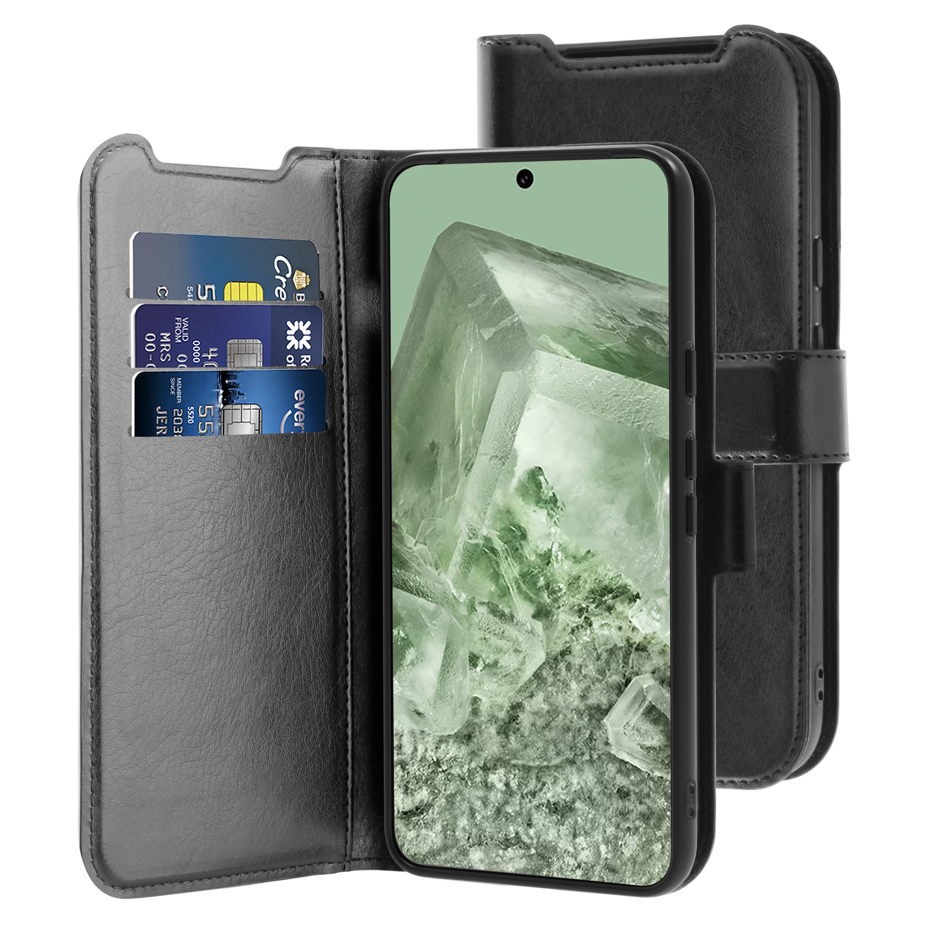 BeHello Google Pixel 8A Gel wallet case zwart