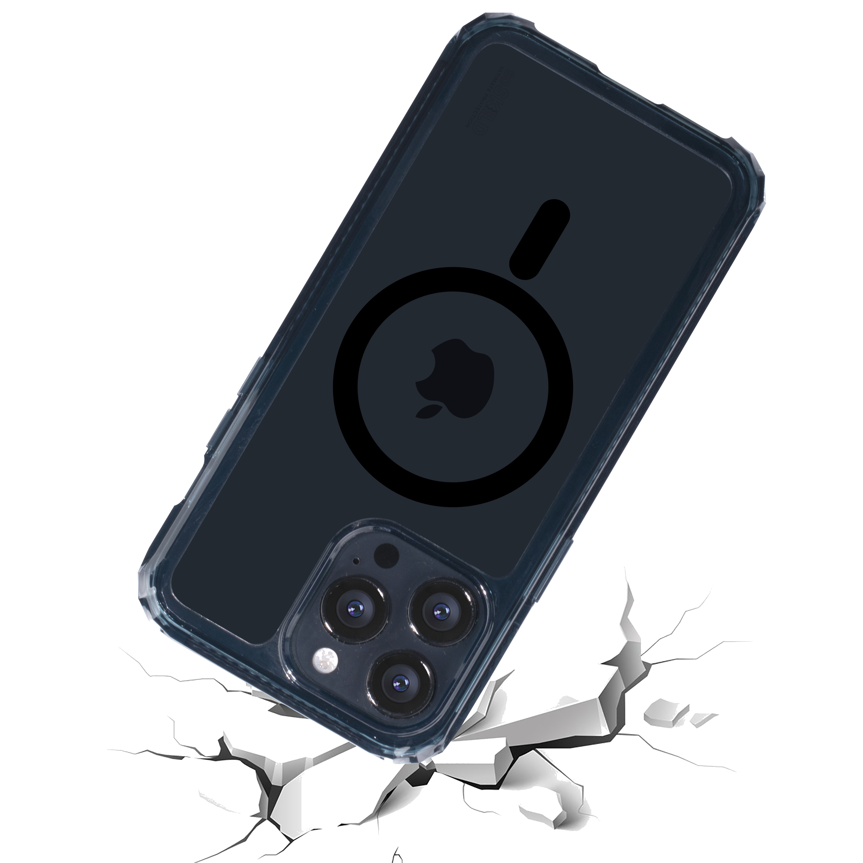 SoSkild iPhone 14 Pro Max Defend heavy impact case met magnetische ring grijs