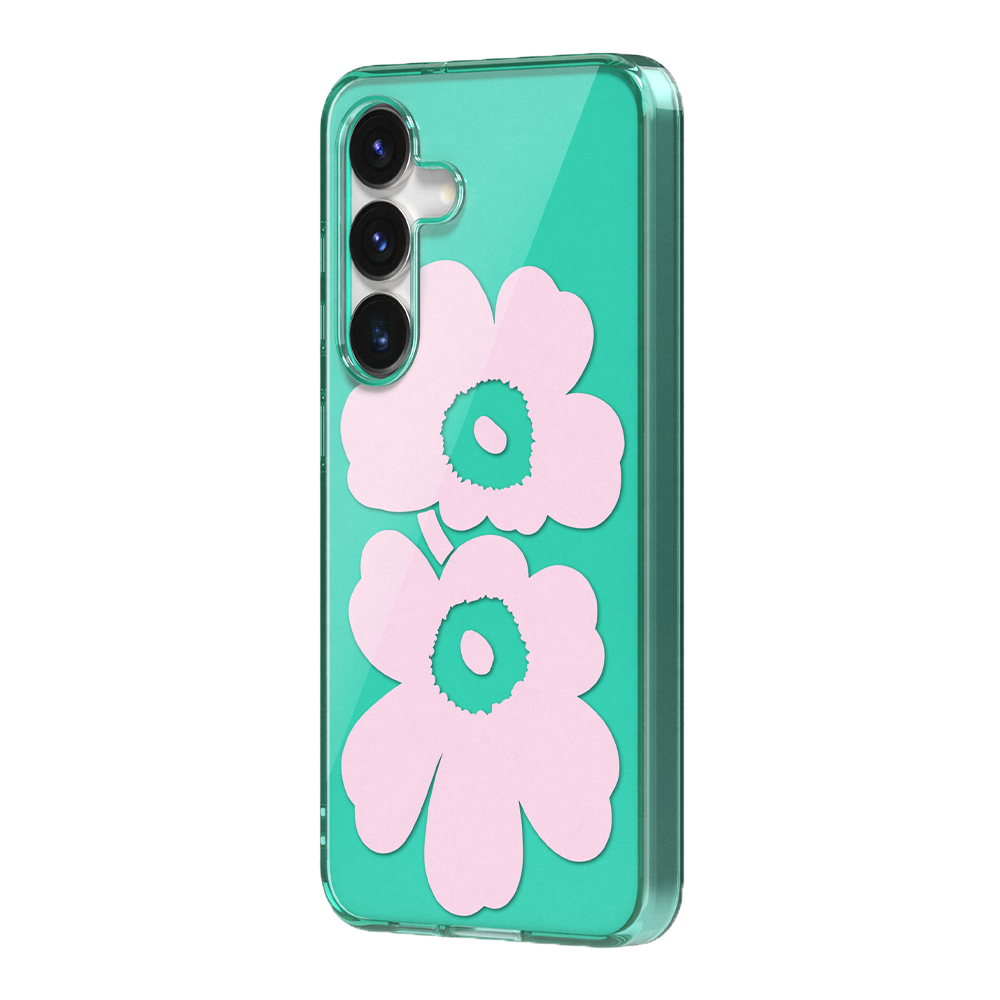 Samsung Galaxy S25 Unikko hybrid case marimekko roze