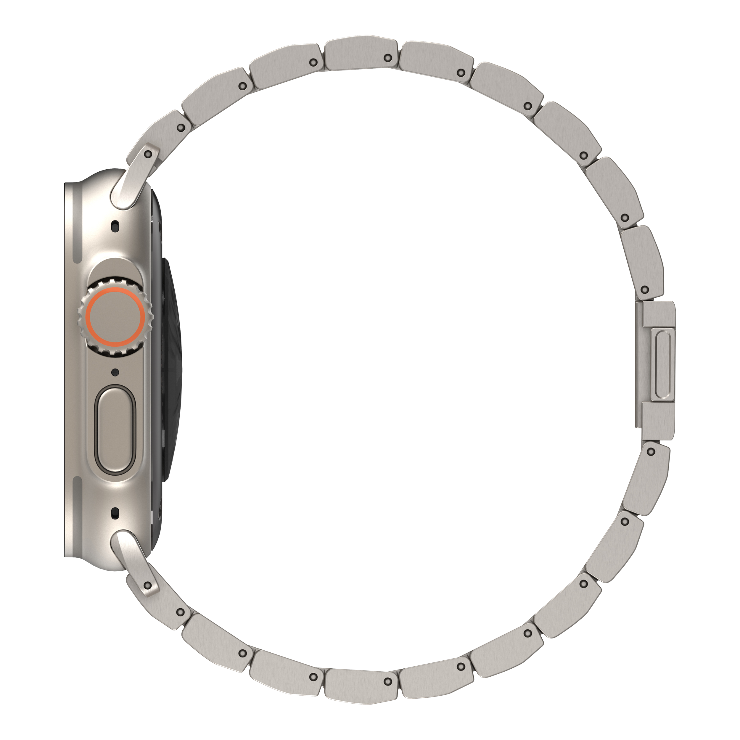 Decoded Titanium Traction bandje voor Apple Watch (Ultra 1/2) 44/45/46/49 mm titanium