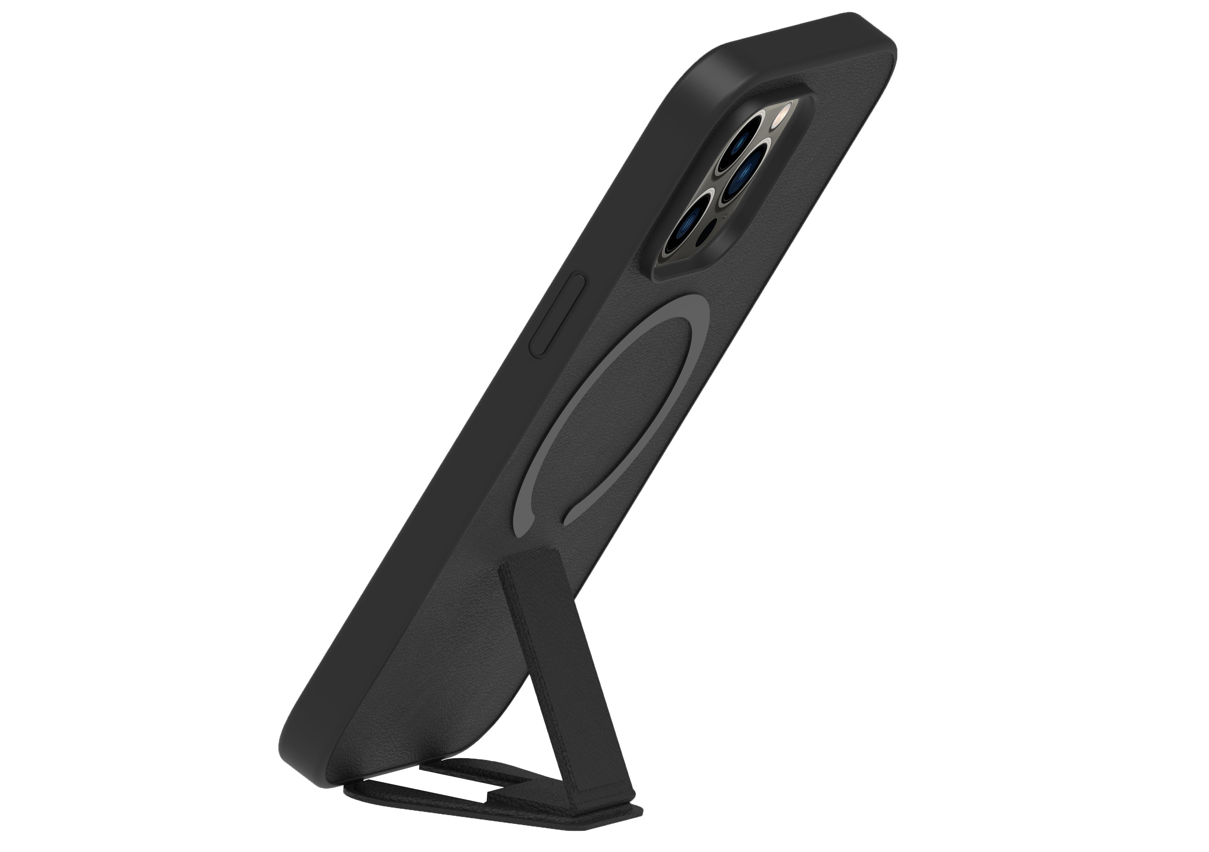 BeHello iPhone 14 Pro Max Stand case met magnetische ring zwart