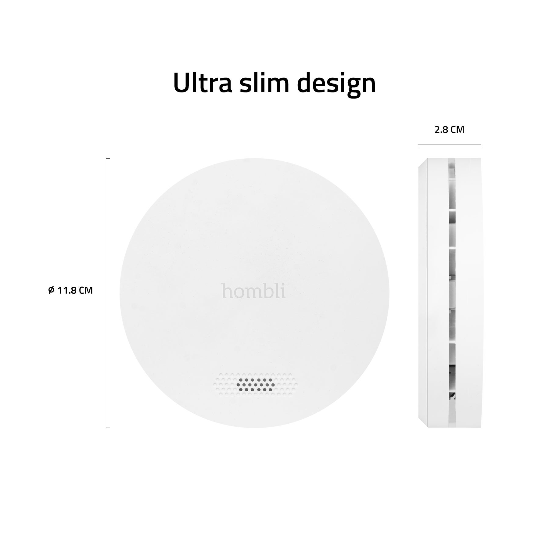 Hombli Slimme rookmelder 3 pack wit