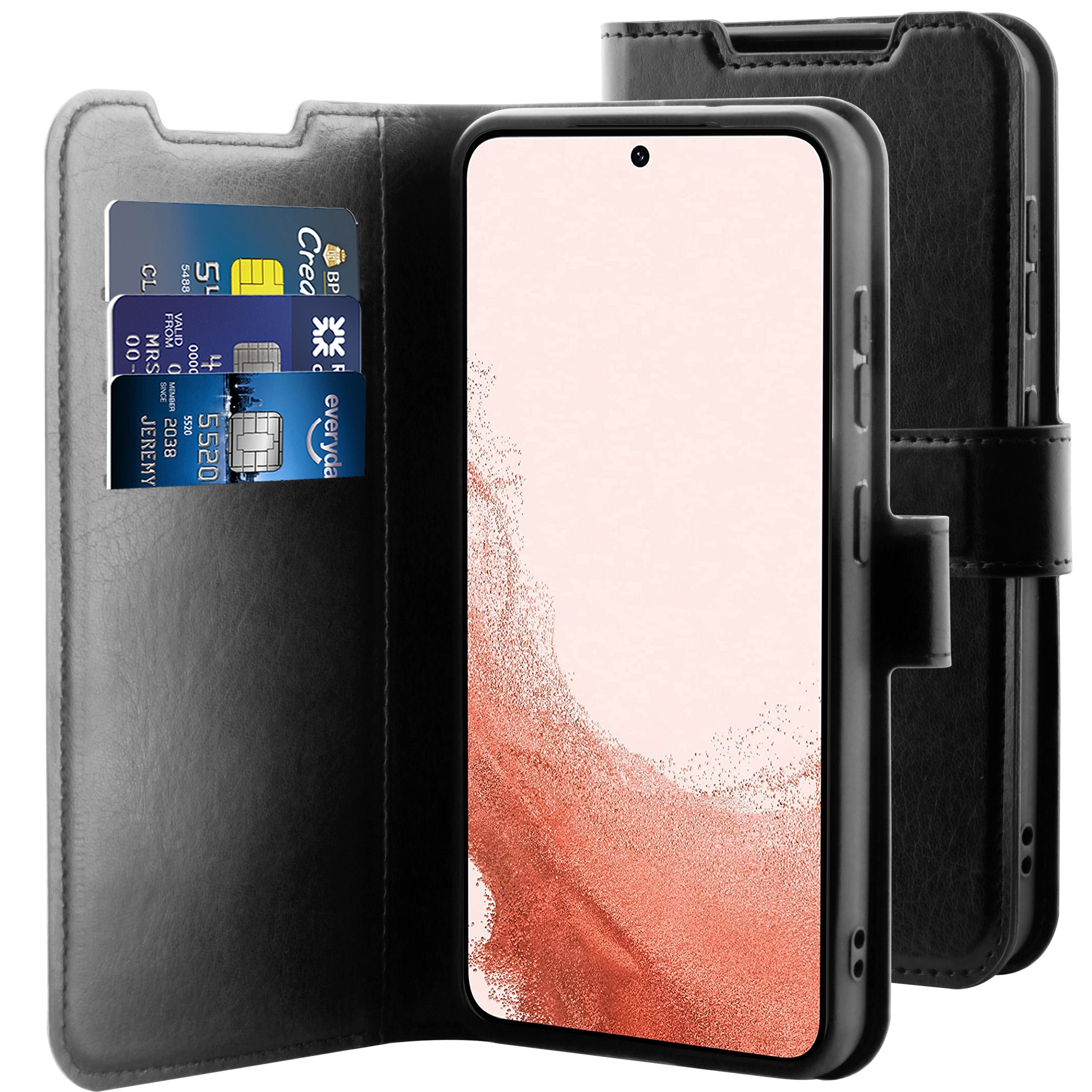 BeHello Samsung Galaxy S23+ Gel wallet case zwart