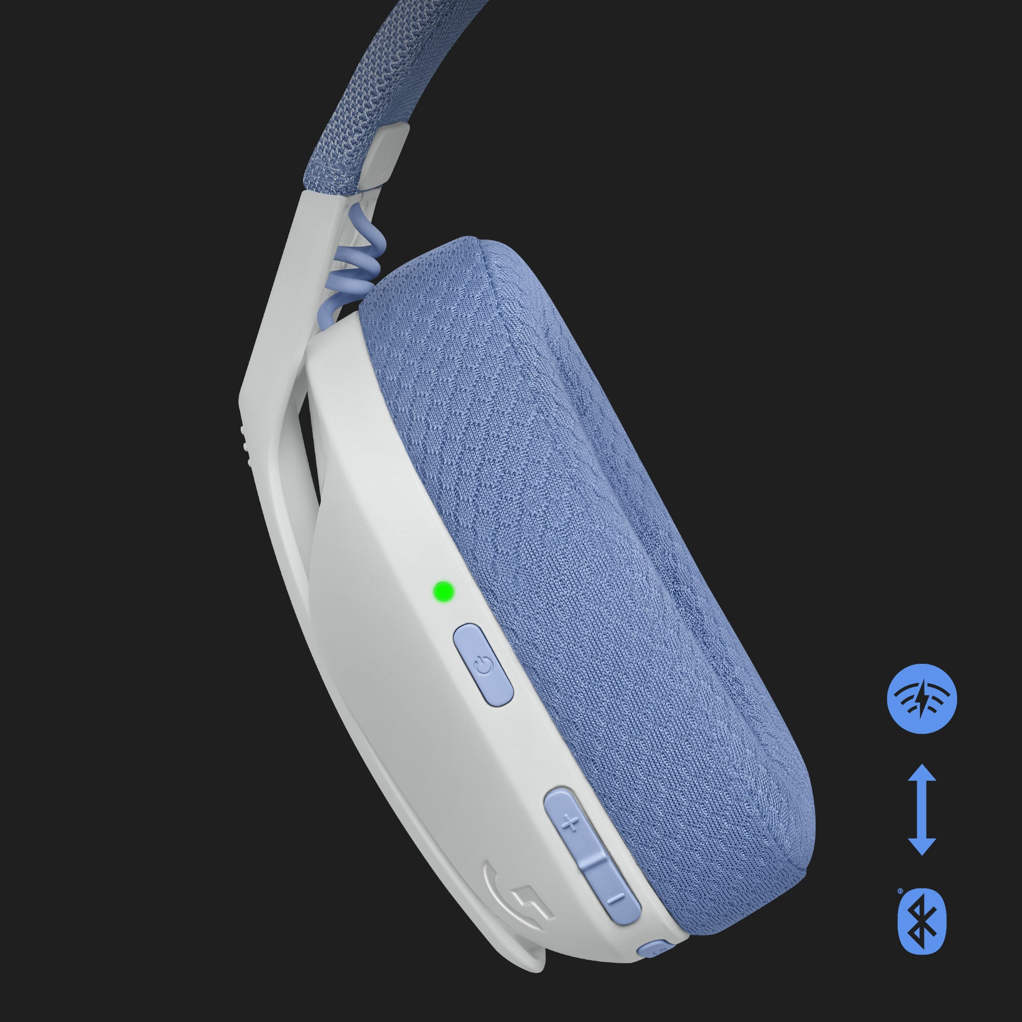 Logitech G G435 draadloze gaming headset blauw/wit