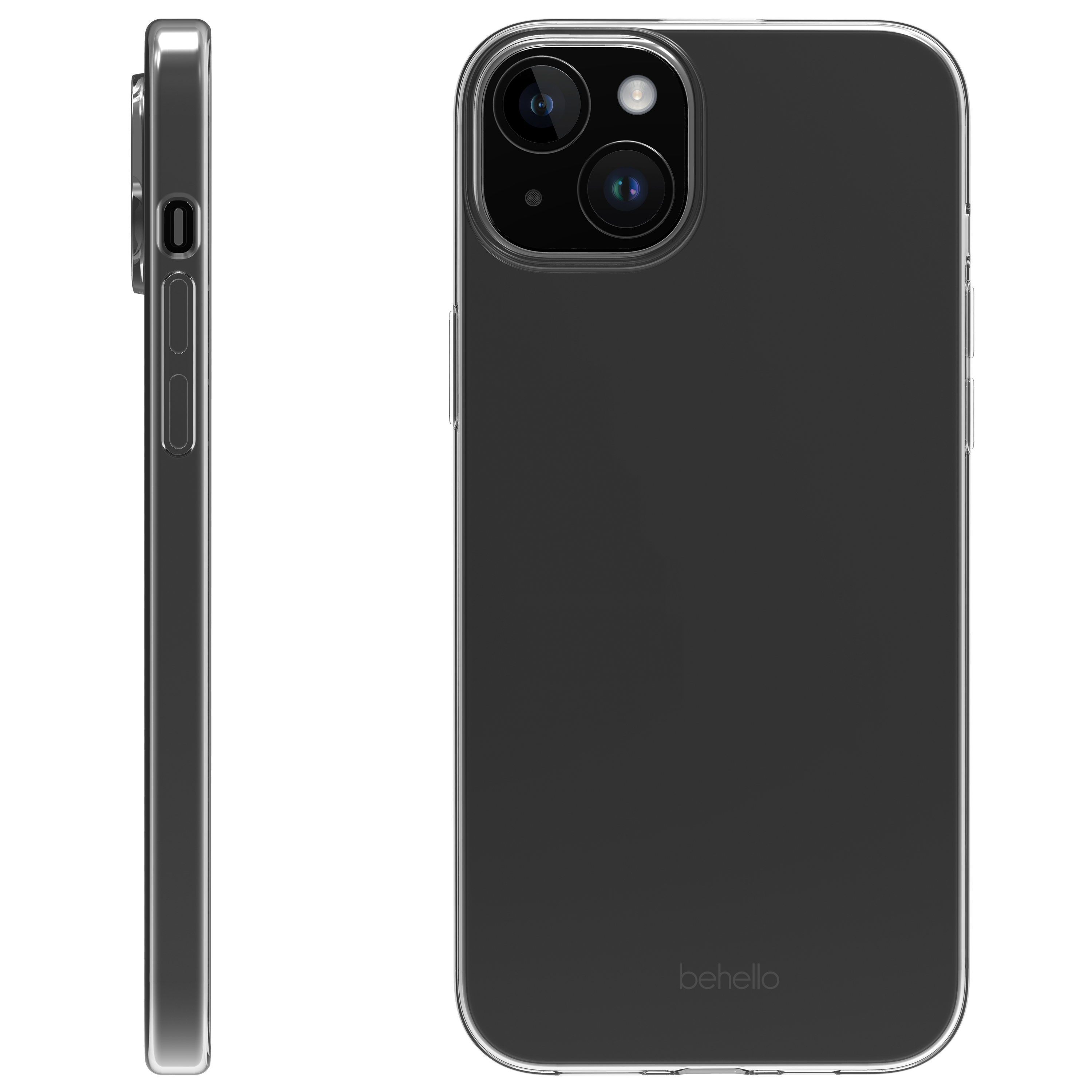 BeHello iPhone 15 Thin gel case transparant