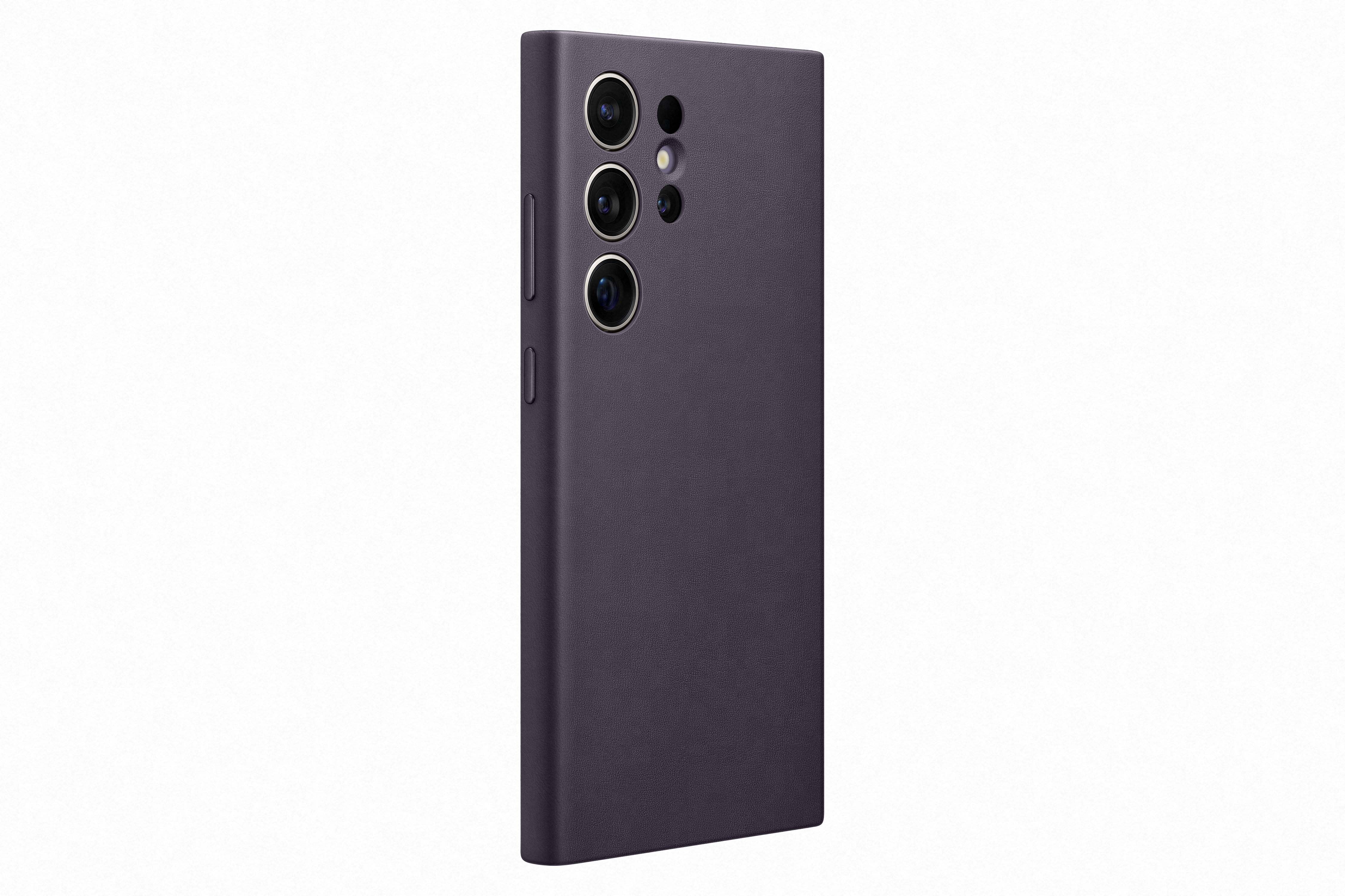 Samsung Galaxy S24 Ultra Vegan leather case dark violet