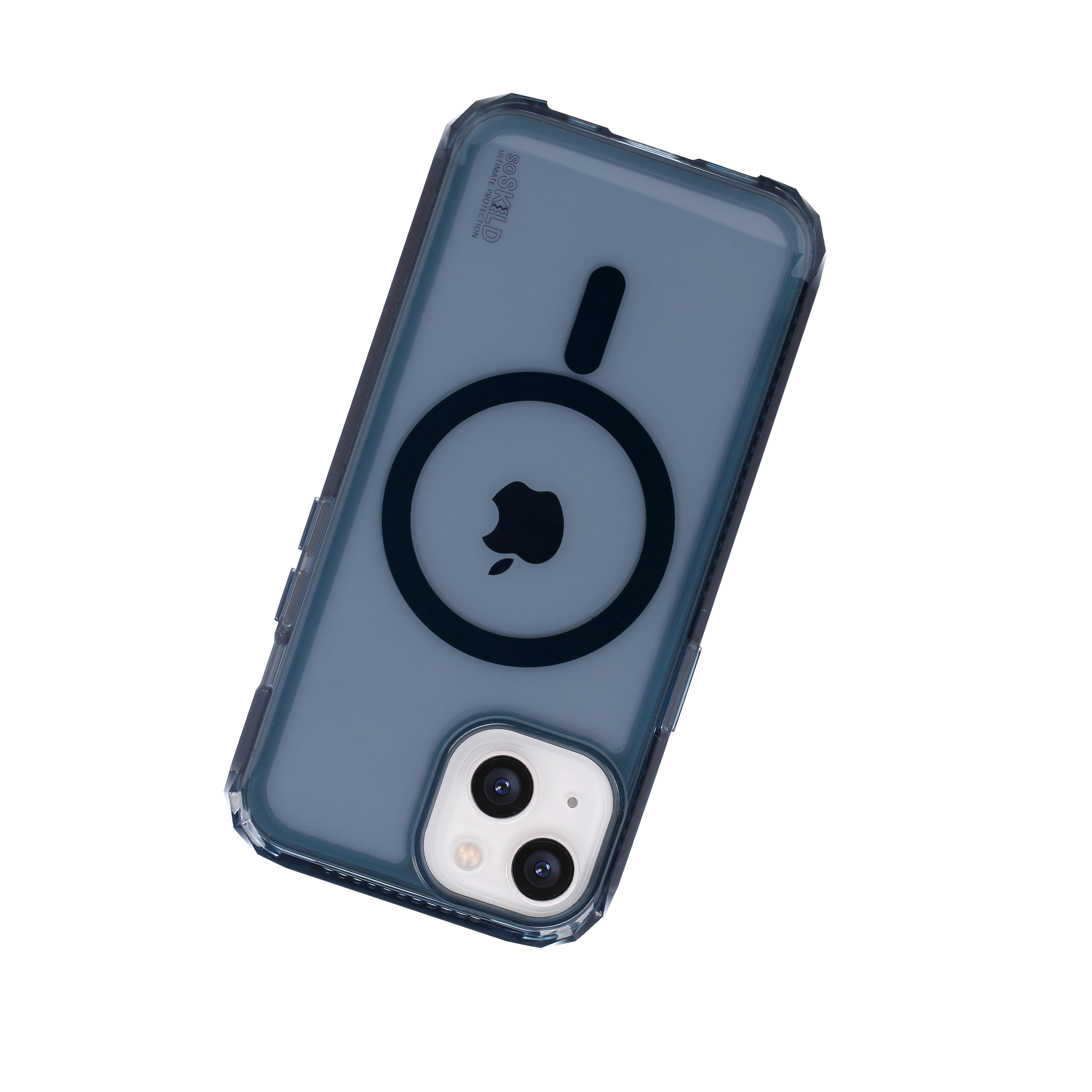 SoSkild iPhone 15 Defend heavy impact case met magnetische ring grijs